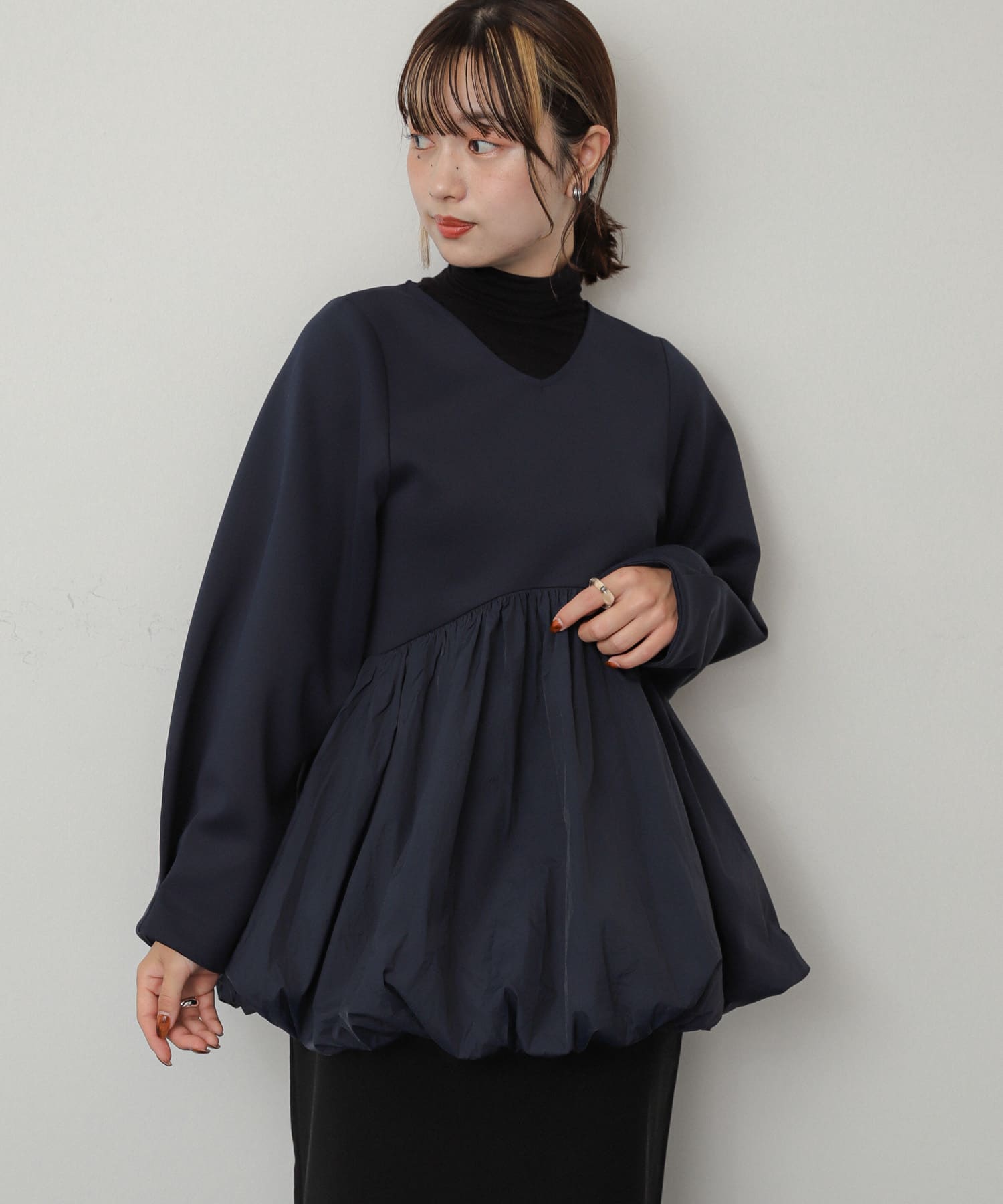 身長：158cm サイズ：one