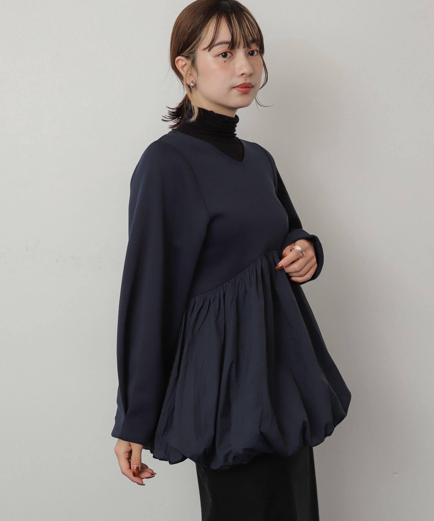 身長：158cm サイズ：one