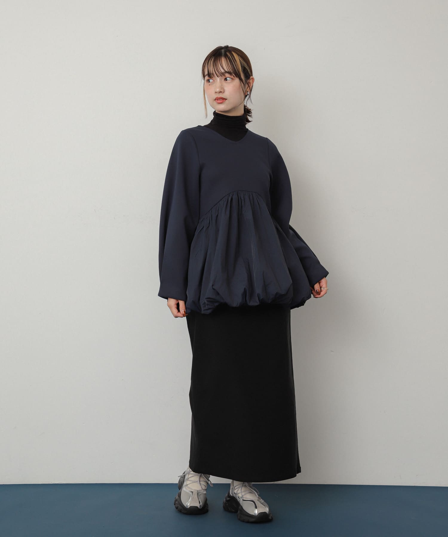 身長：158cm サイズ：one