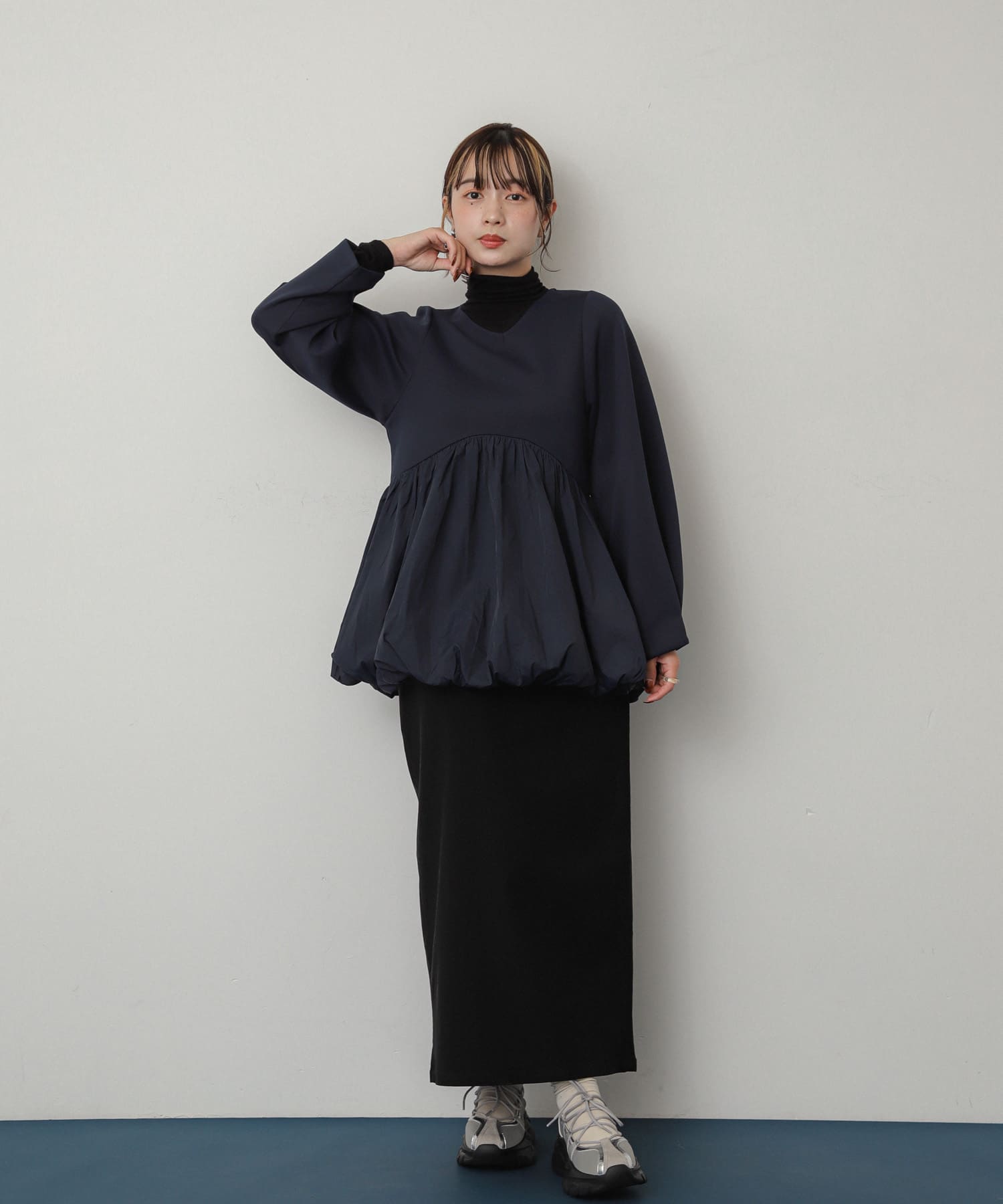 身長：158cm サイズ：one