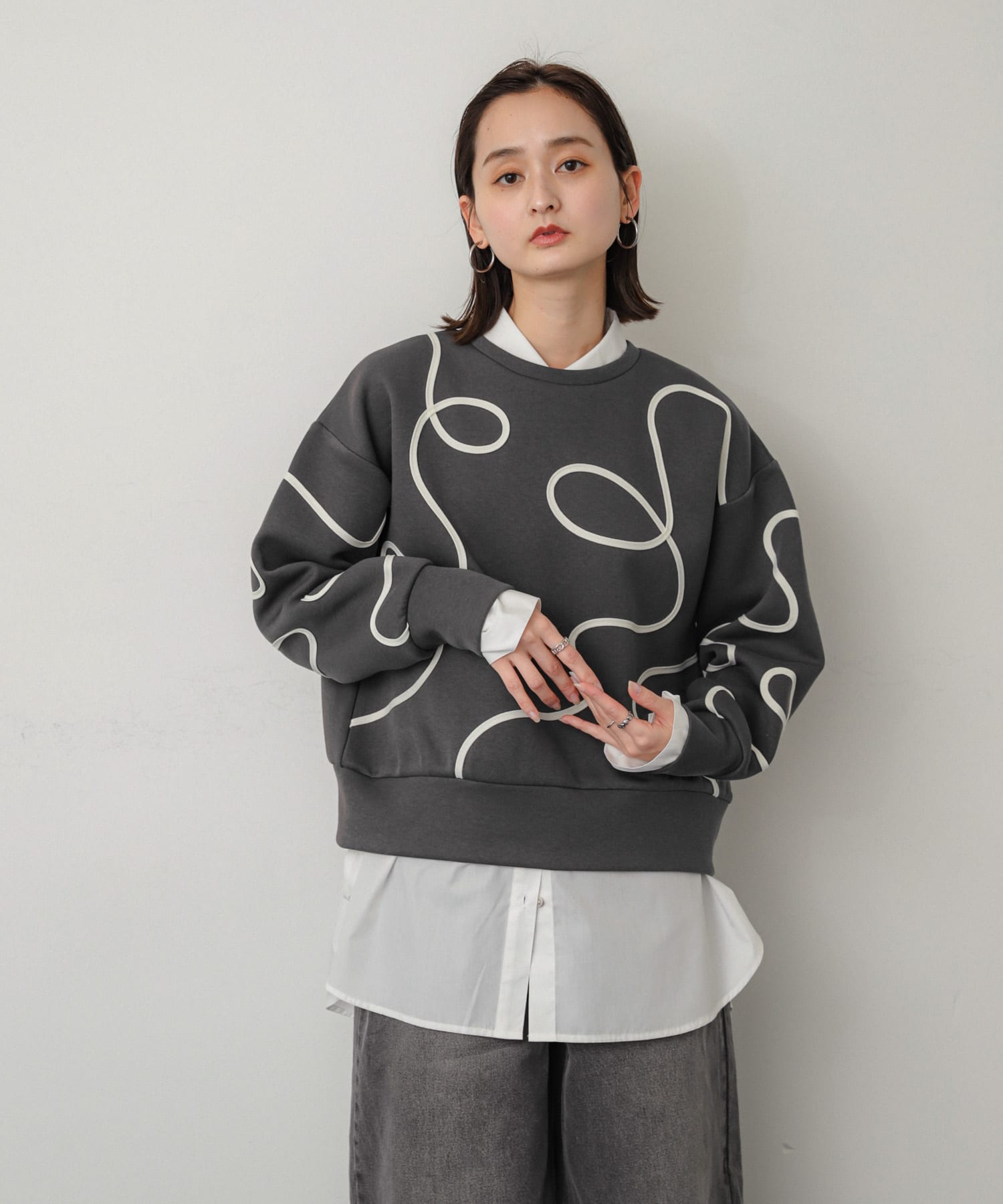 身長：169cm サイズ：one