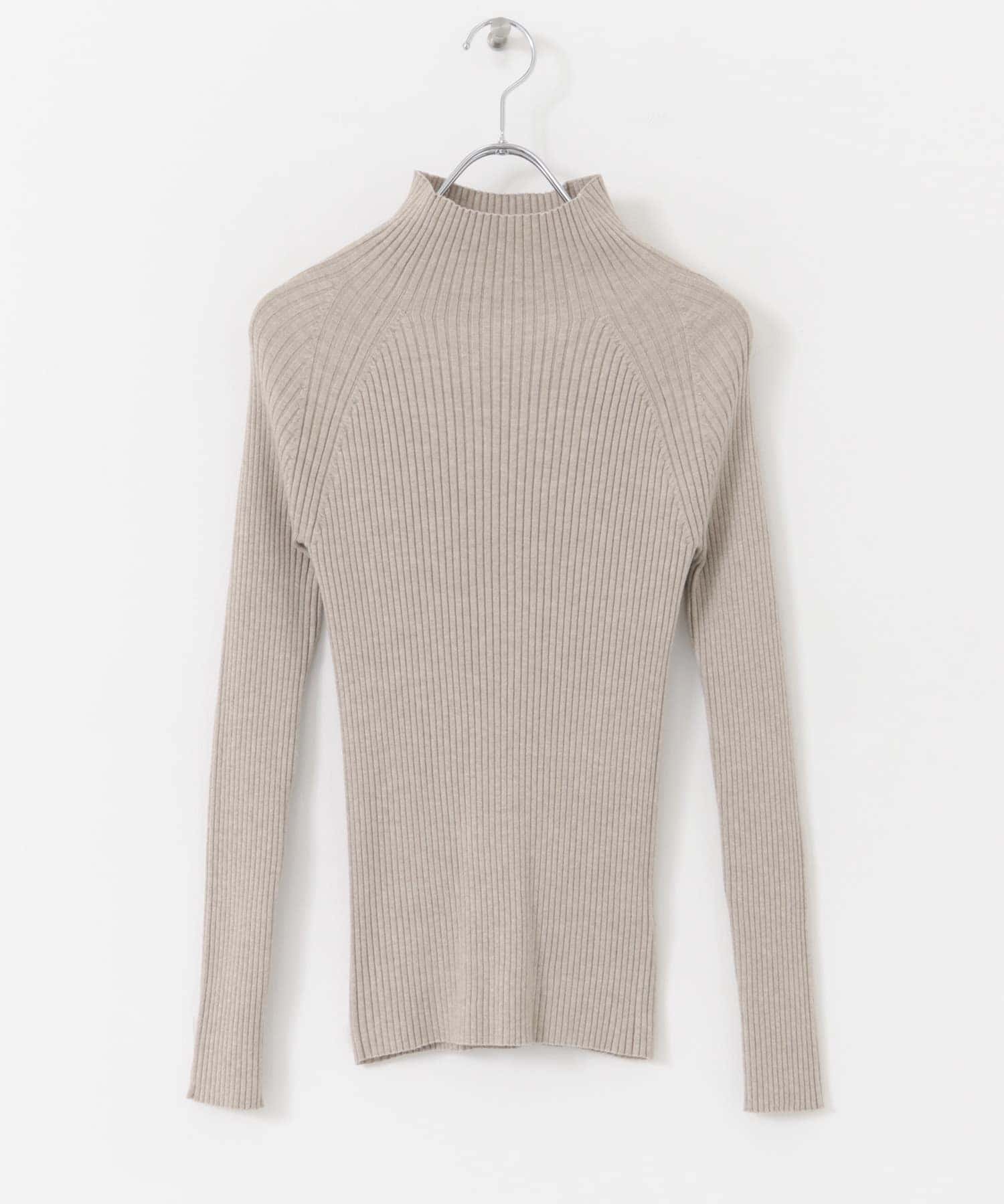 ストレッチリブハイネックセーター(one WHT×BLK): トップス｜URBAN