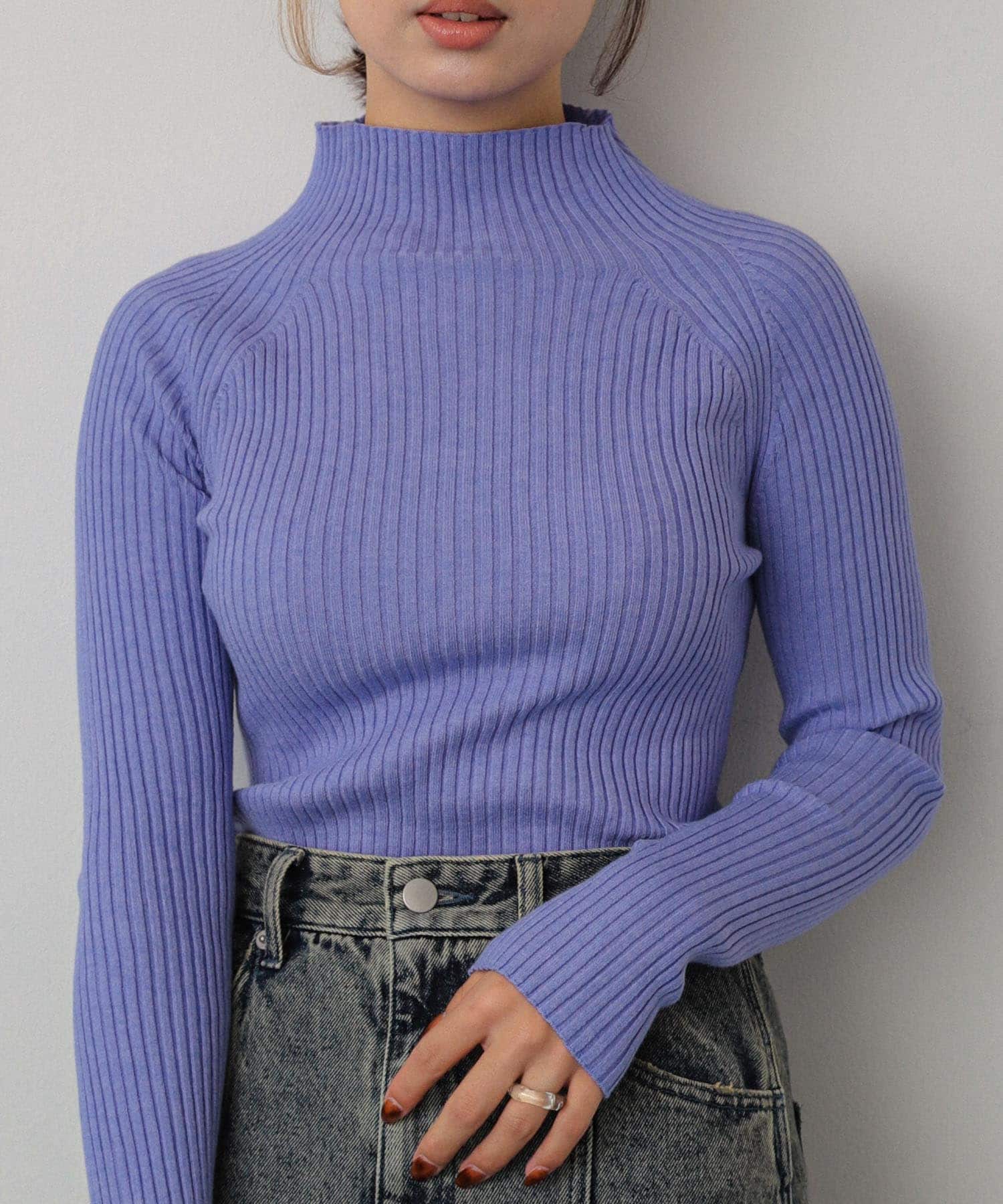 ストレッチリブハイネックセーター