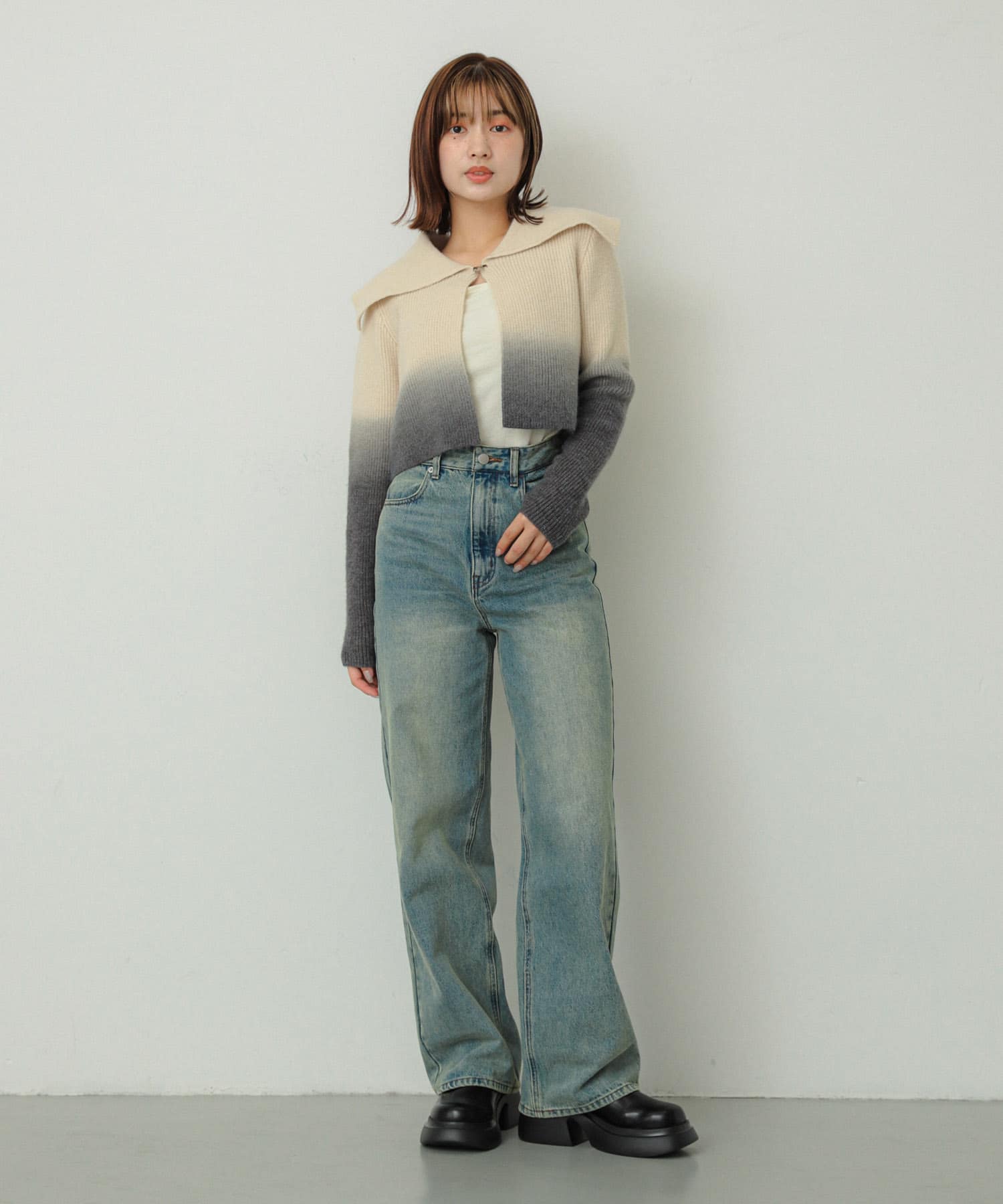 身長：158cm サイズ：one