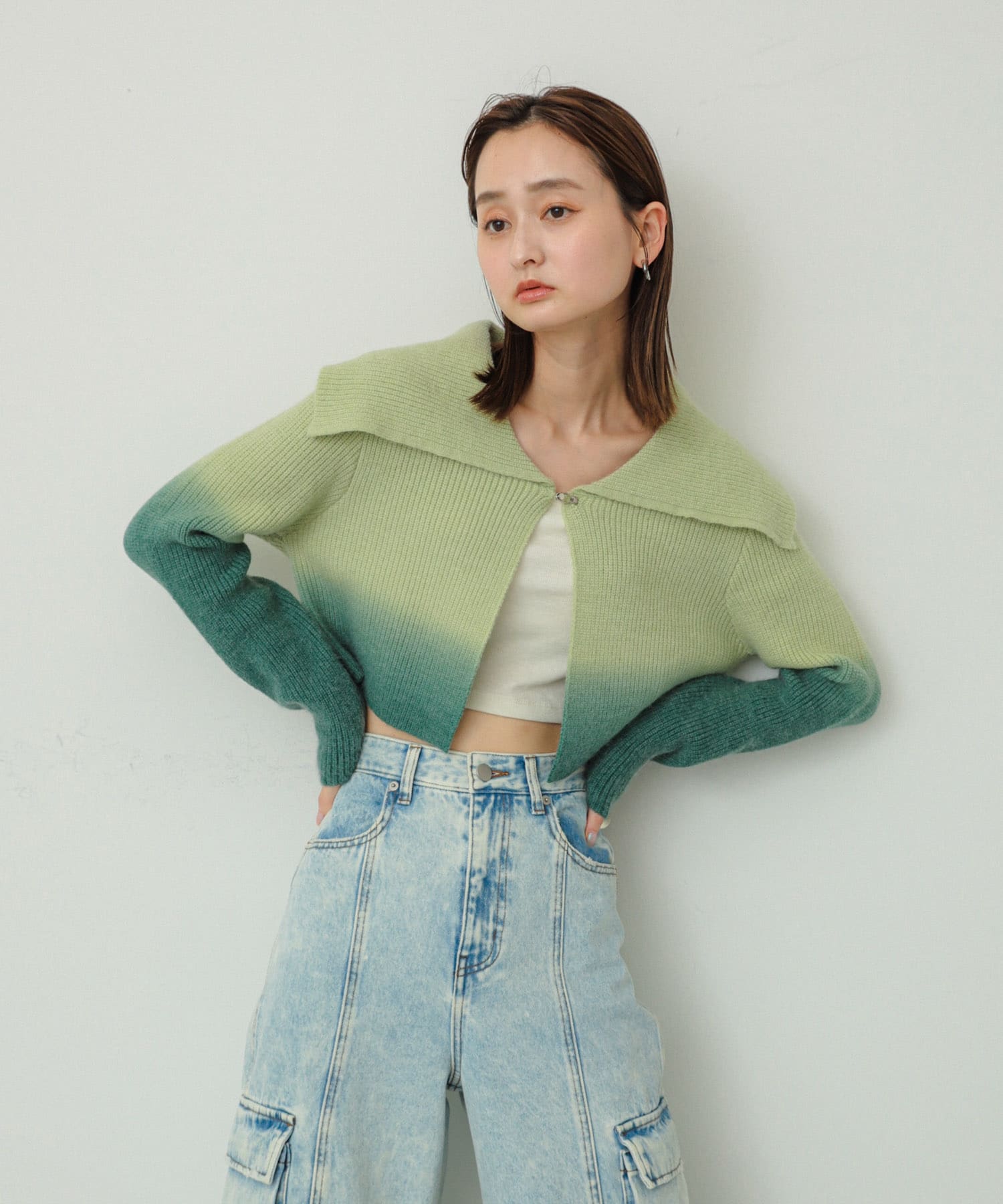 身長：169cm サイズ：one