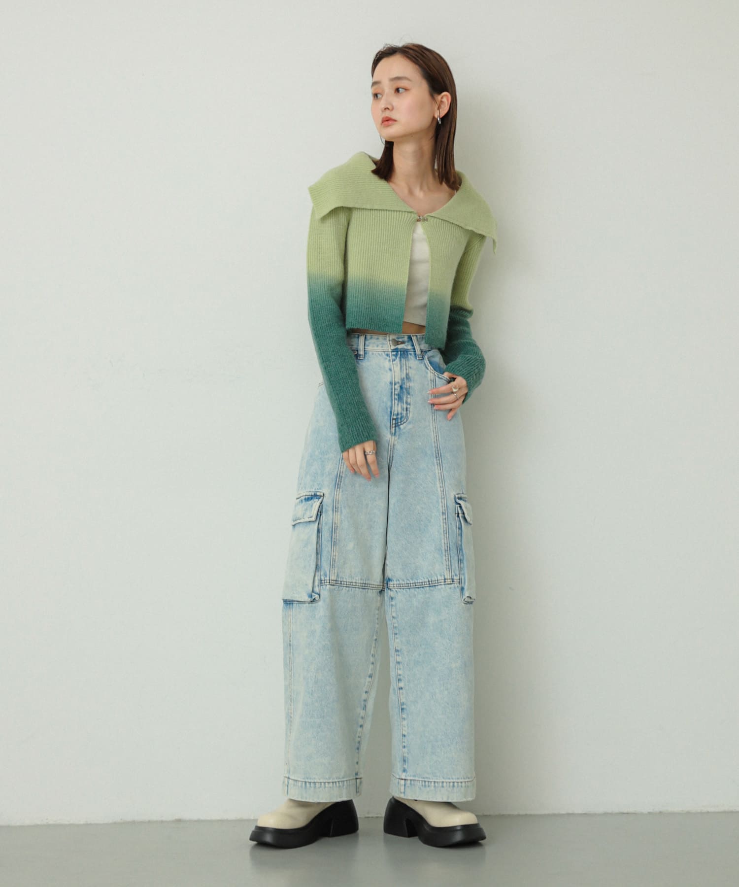 身長：169cm サイズ：one