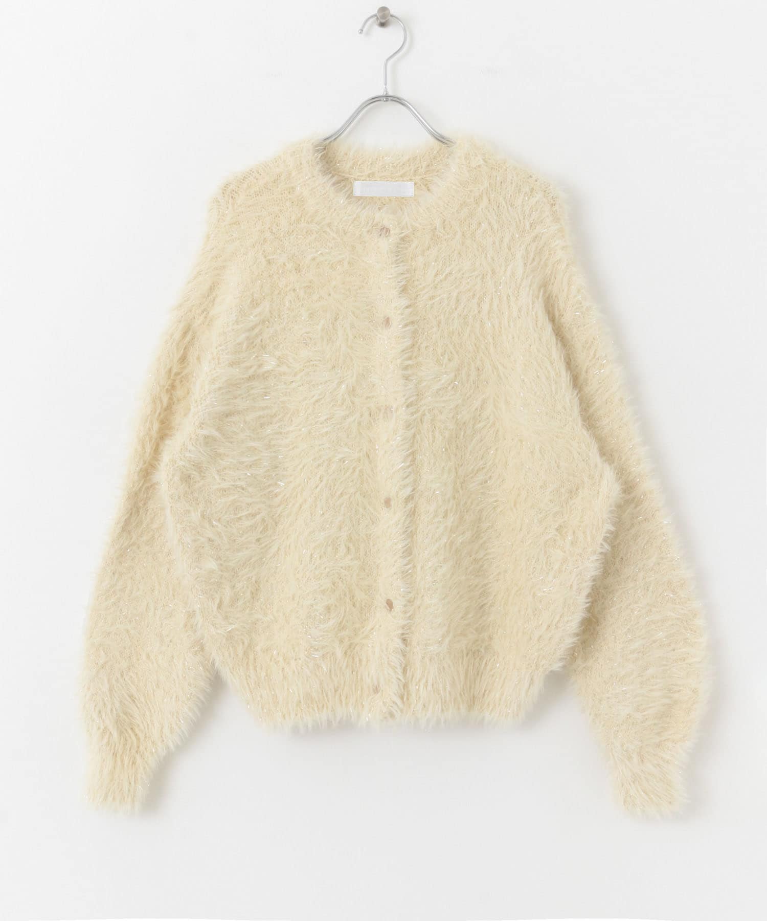 ラメシャギールーズセーター BEIGE one