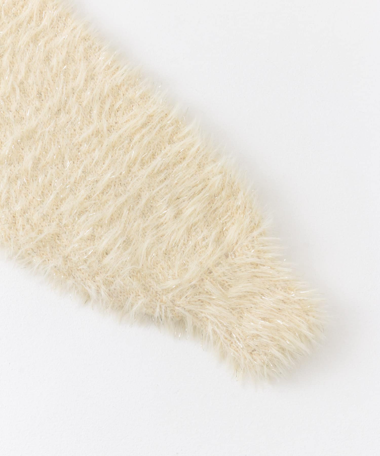 ラメシャギールーズセーター BEIGE one