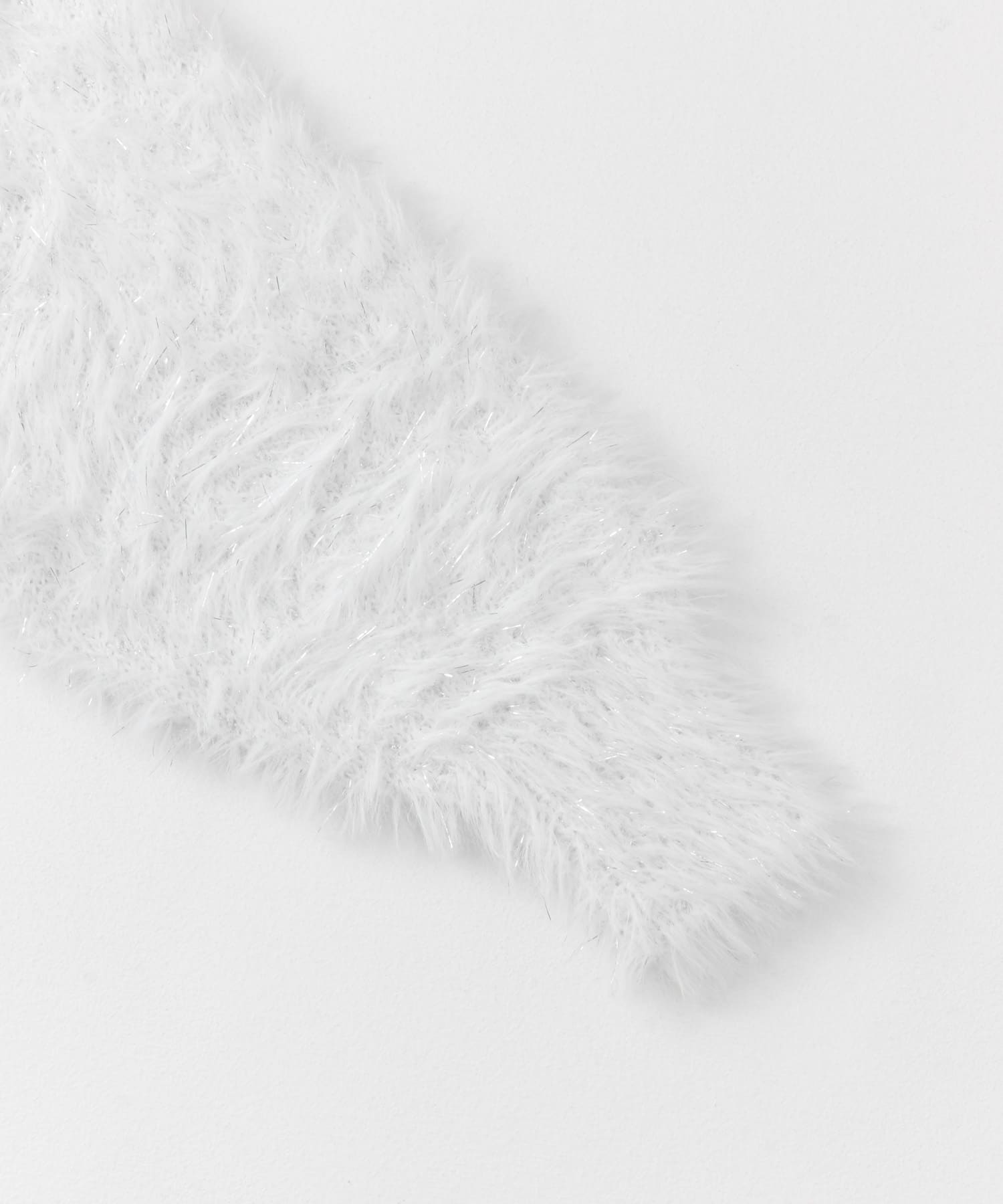 ラメシャギールーズセーター OFF WHITE one