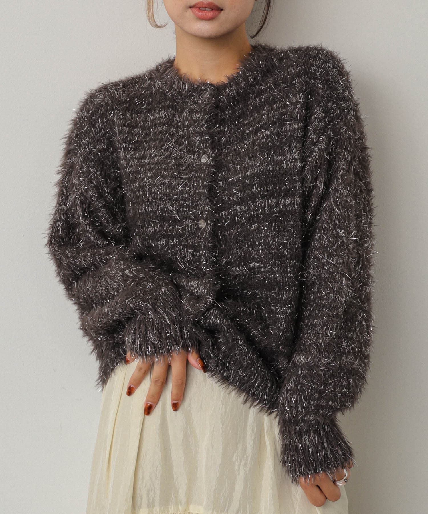 身長：158cm サイズ：one