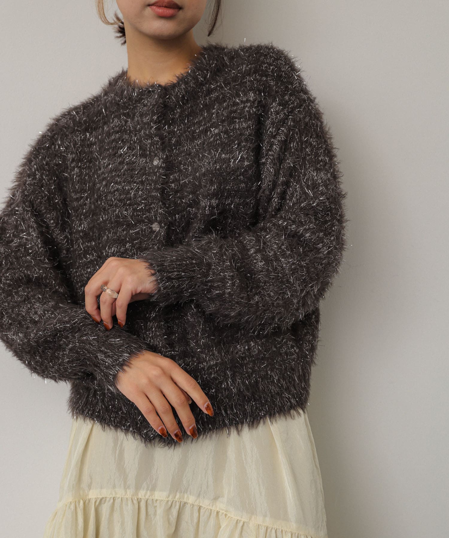 身長：158cm サイズ：one