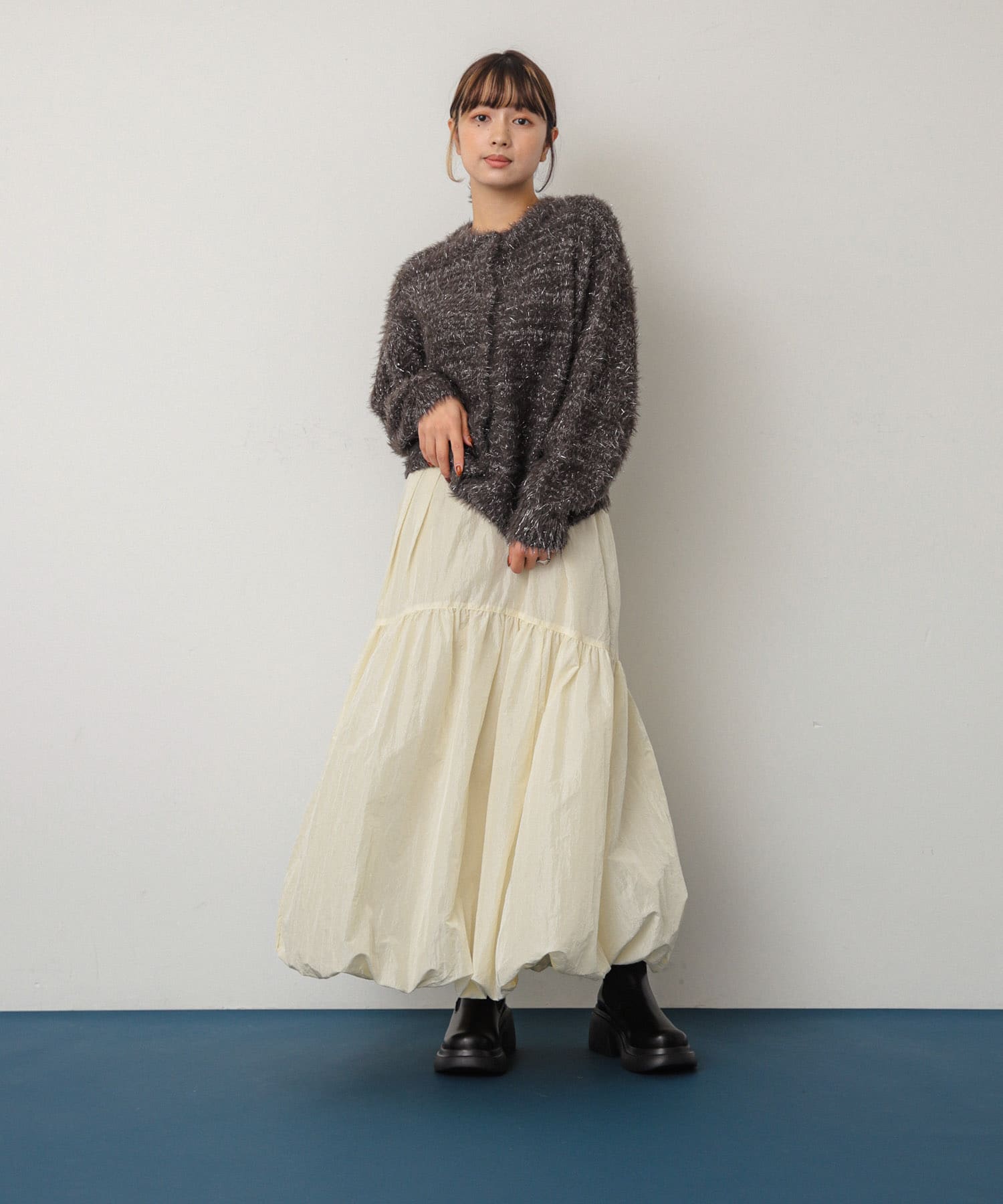 身長：158cm サイズ：one