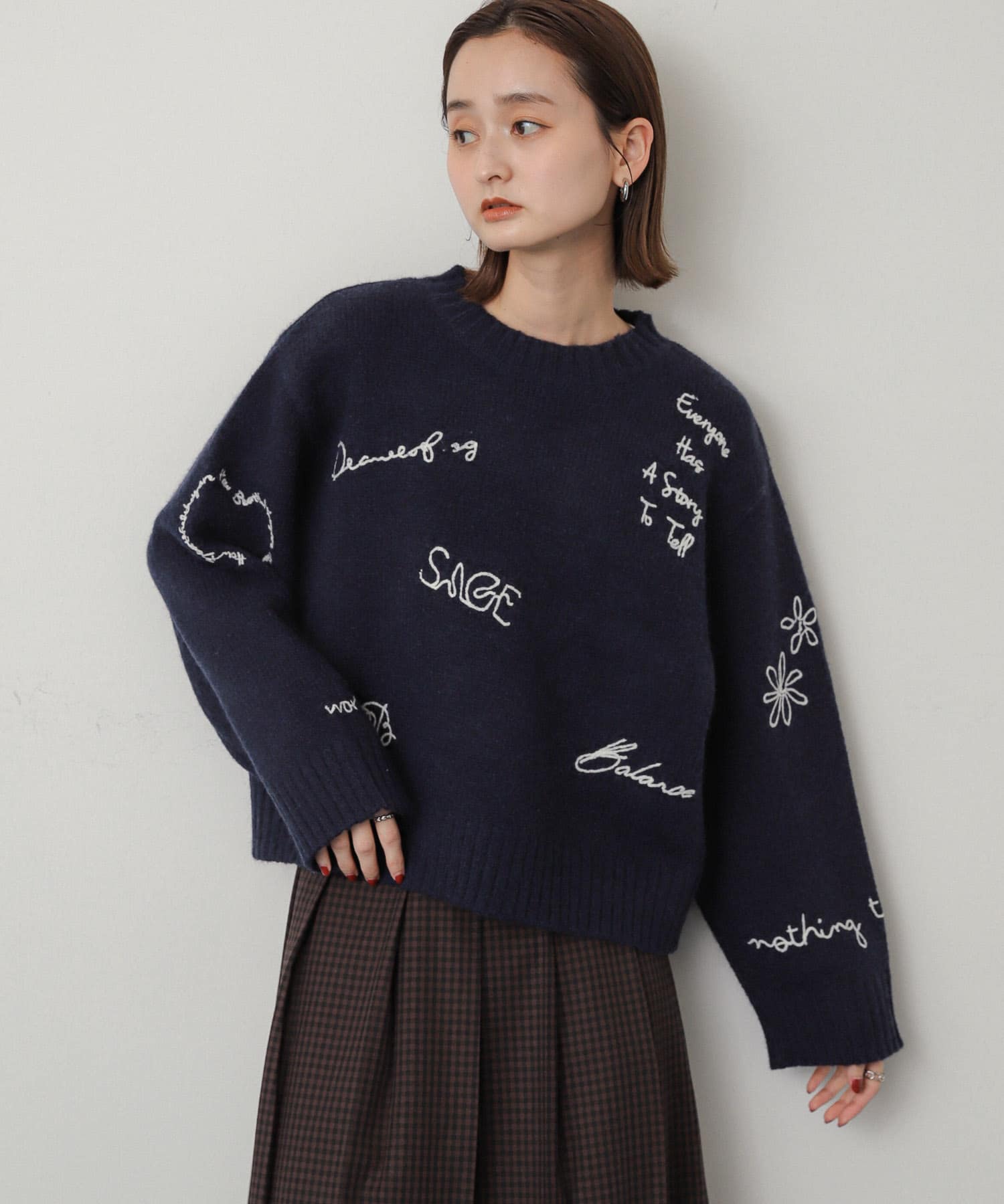 身長：169cm サイズ：one