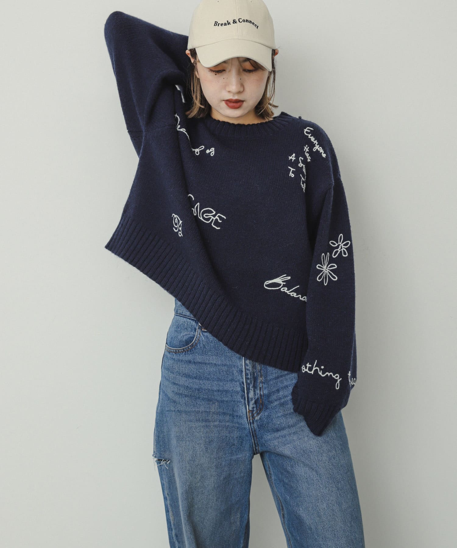 身長：158cm サイズ：one
