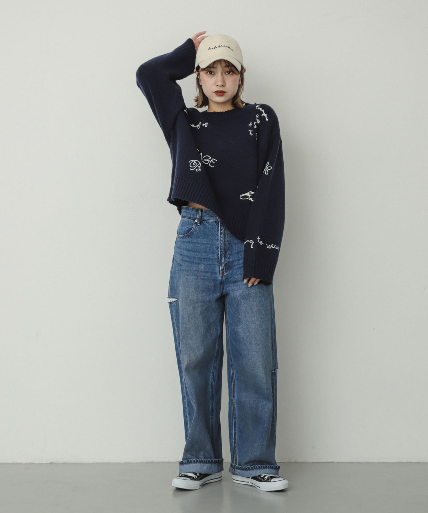 身長：158cm サイズ：one