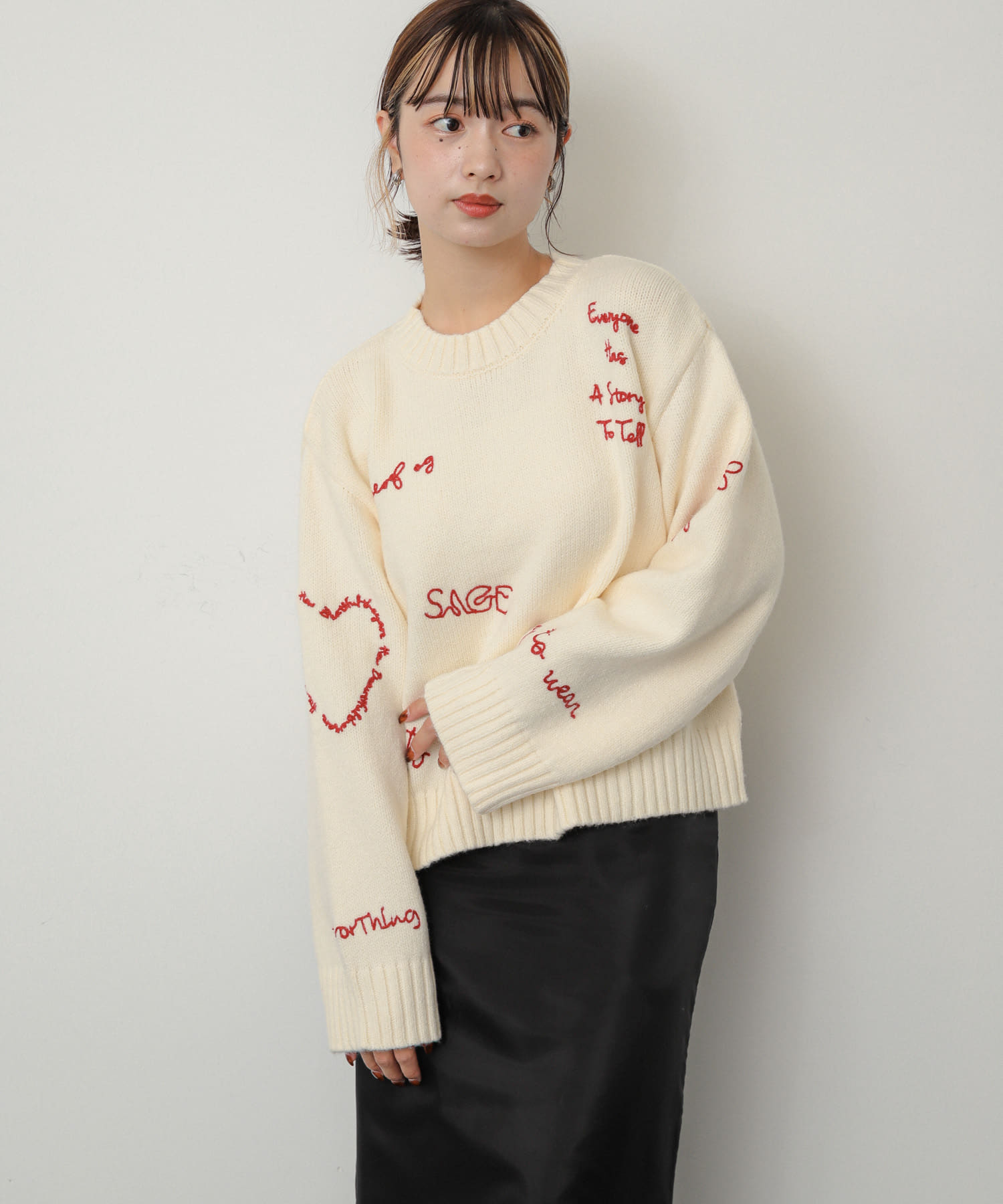 身長：158cm サイズ：one