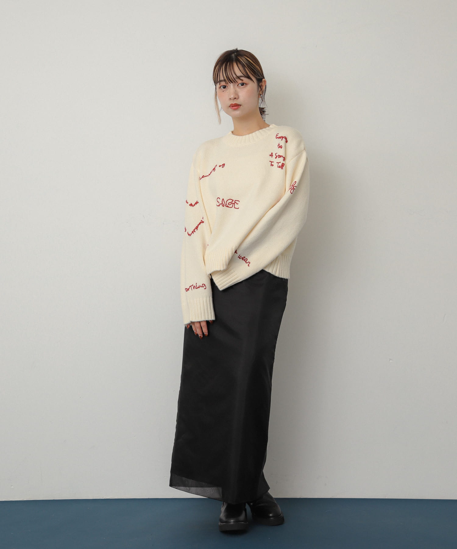 身長：158cm サイズ：one