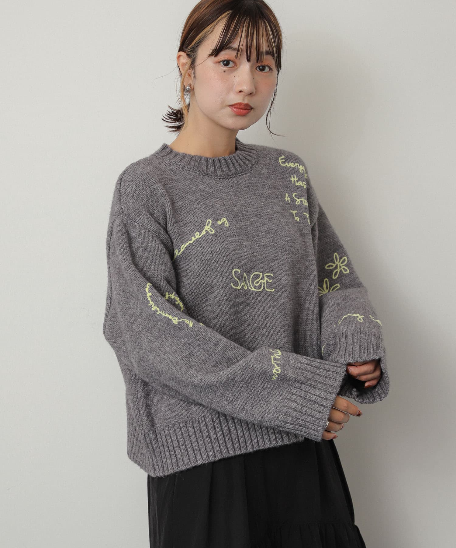 身長：158cm サイズ：one