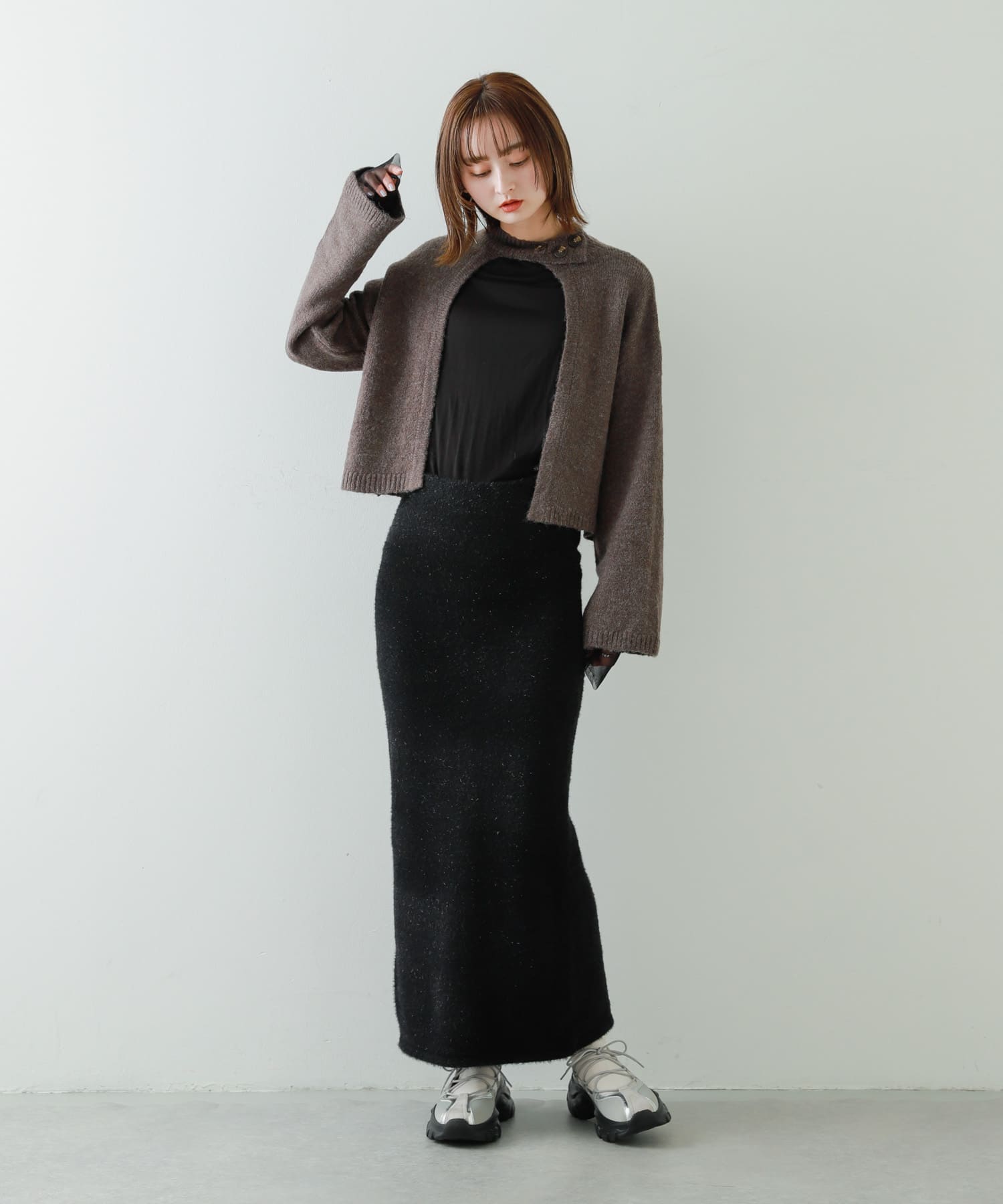 身長：169cm サイズ：one