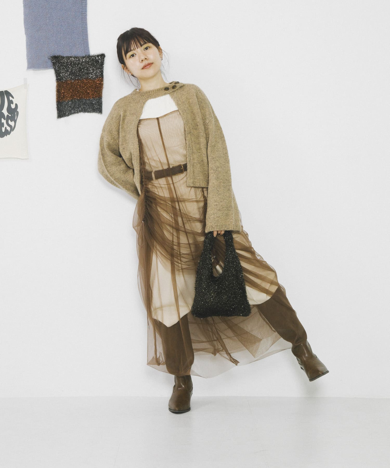 身長：156cm サイズ：one