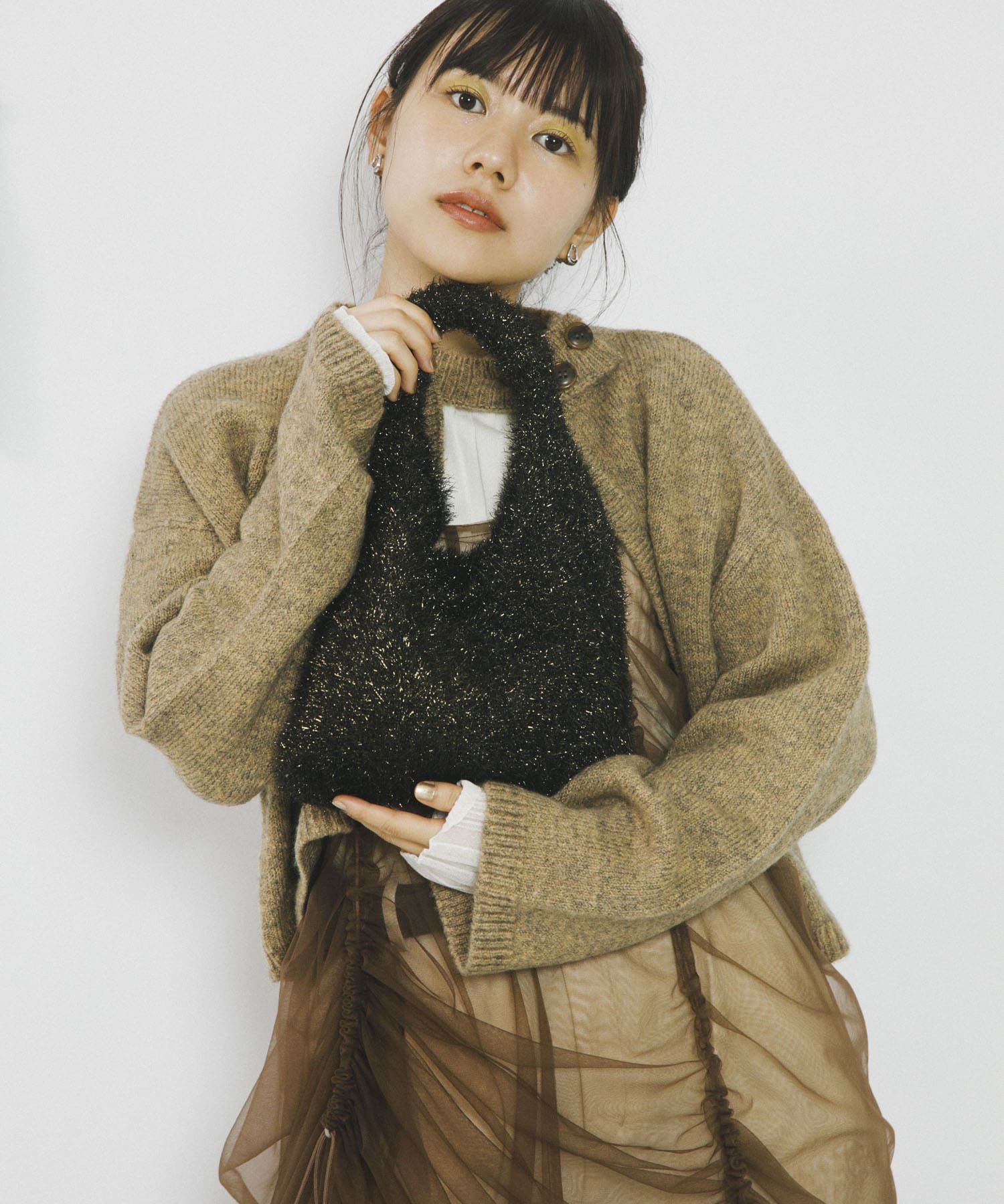 身長：156cm サイズ：one