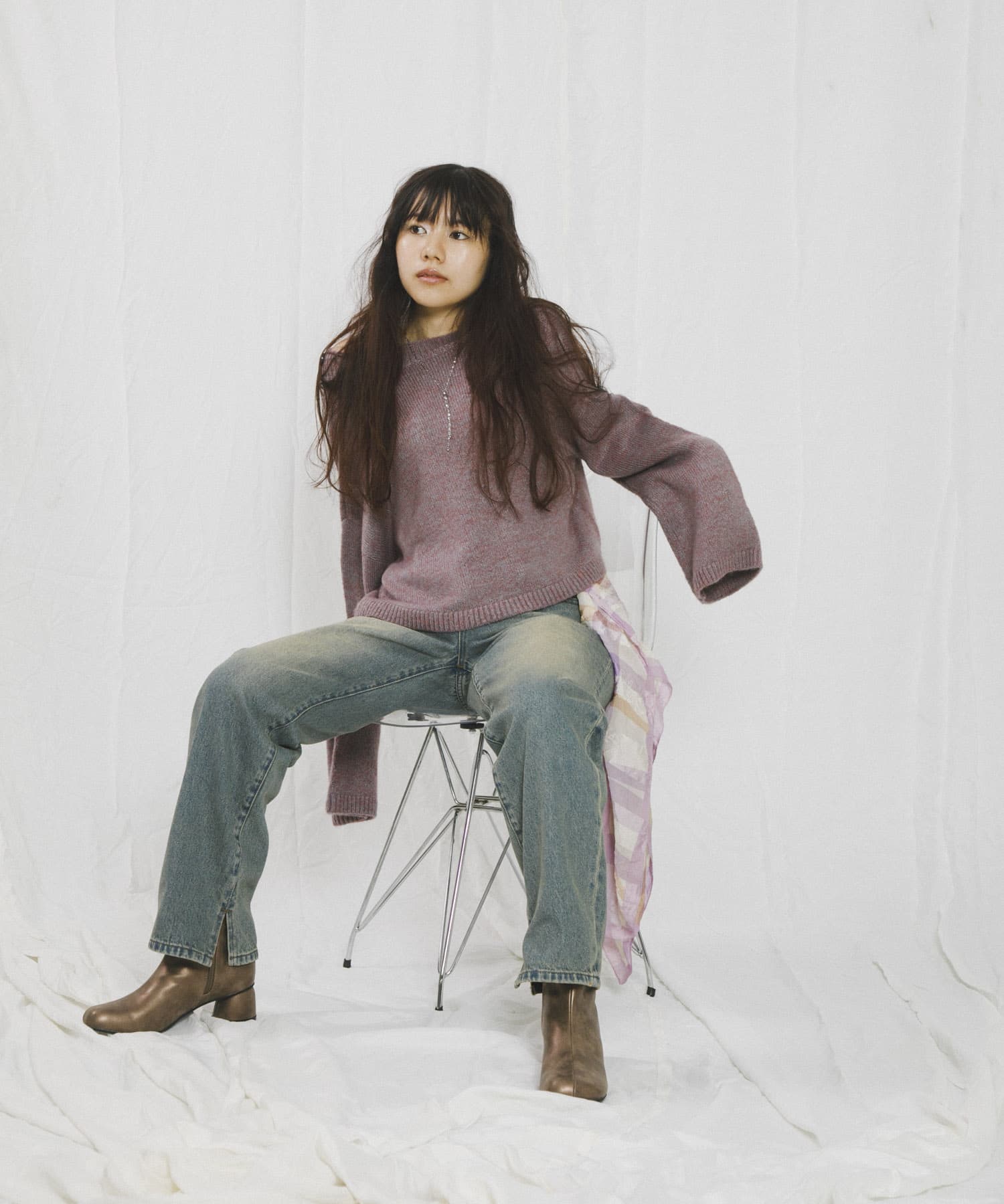 身長：156cm サイズ：one