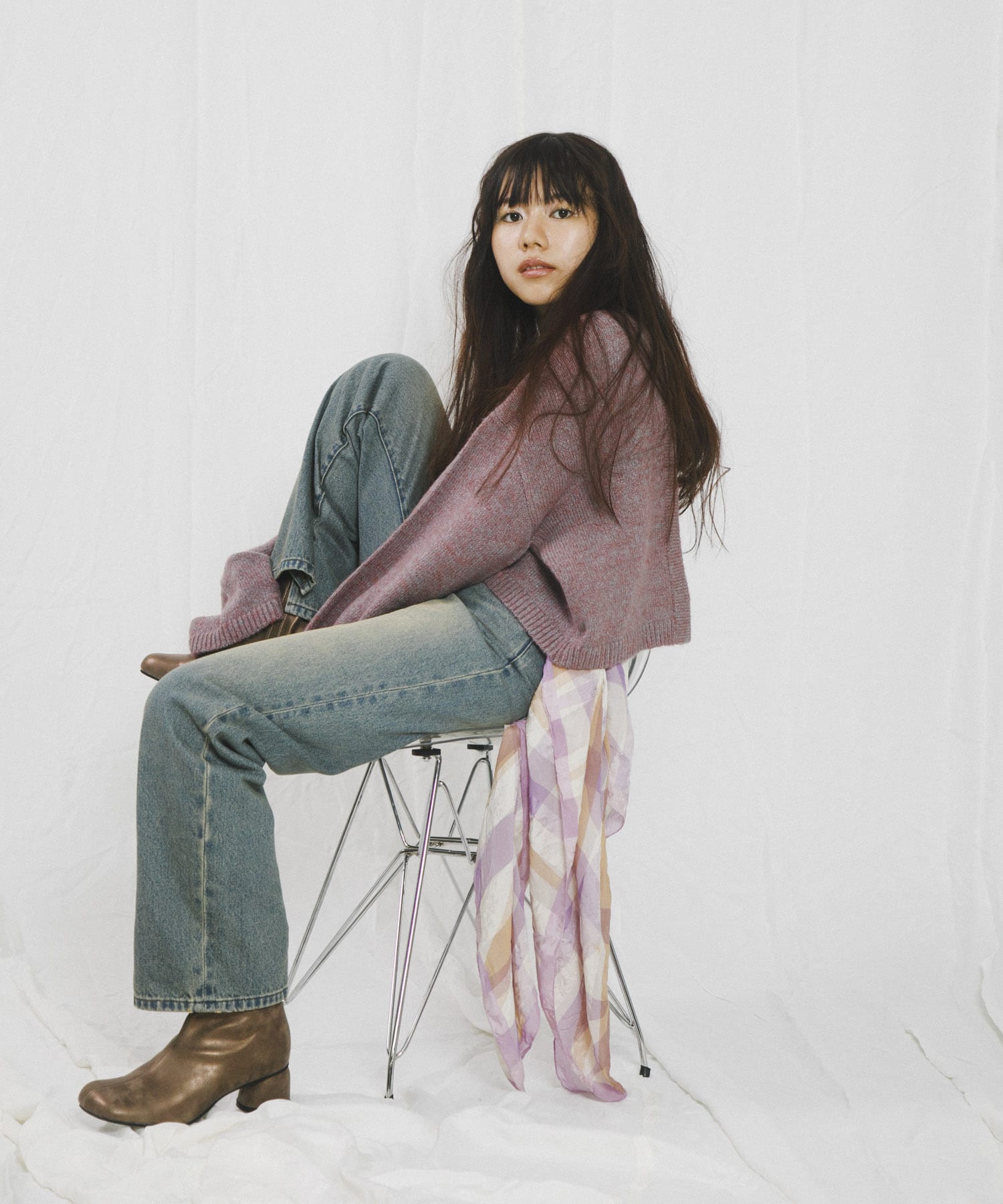 身長：156cm サイズ：one