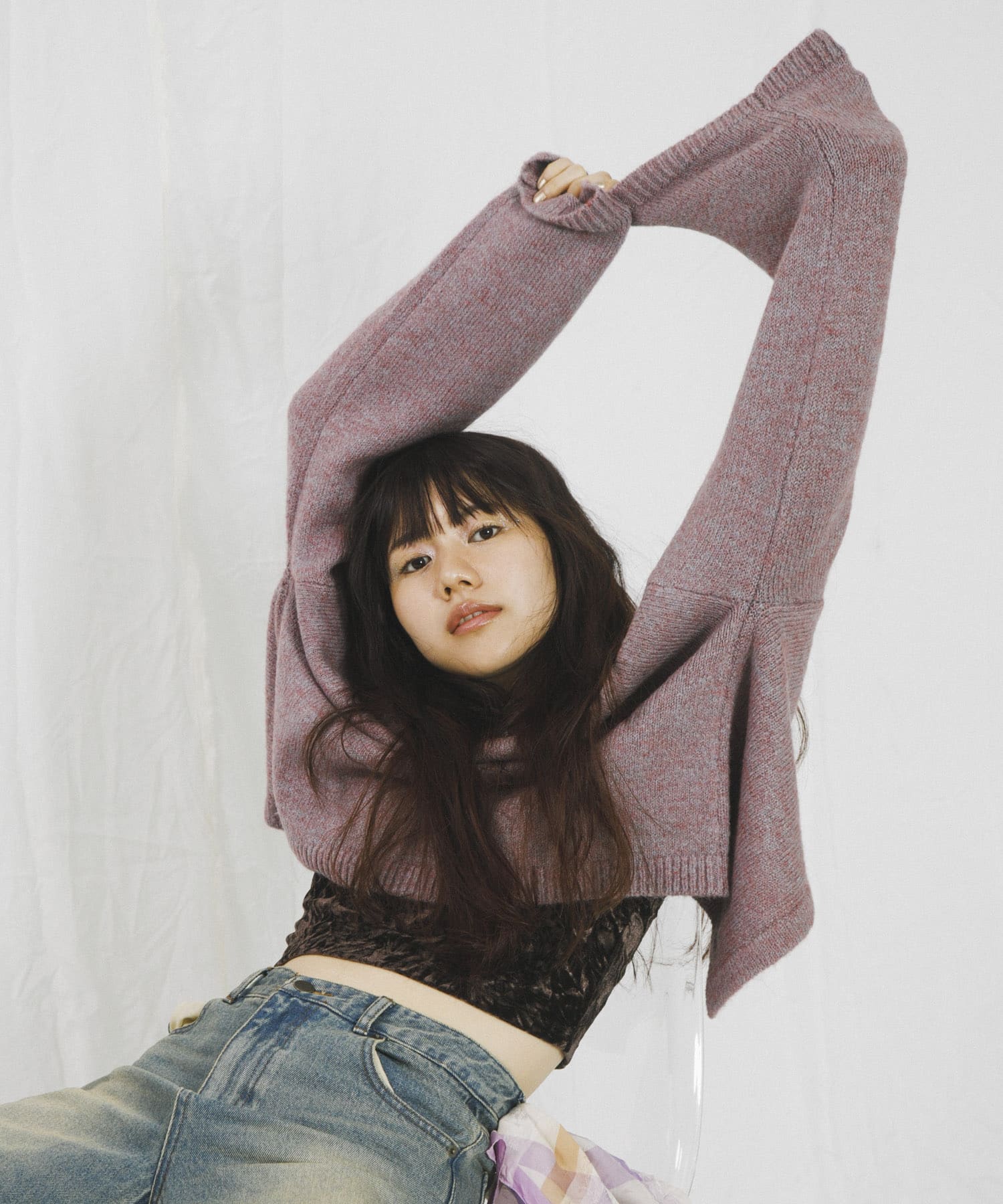 身長：156cm サイズ：one