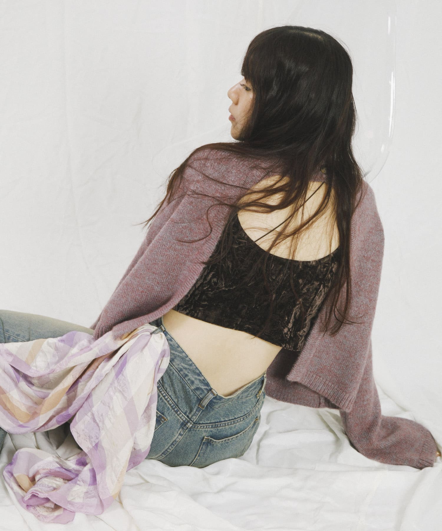 身長：156cm サイズ：one