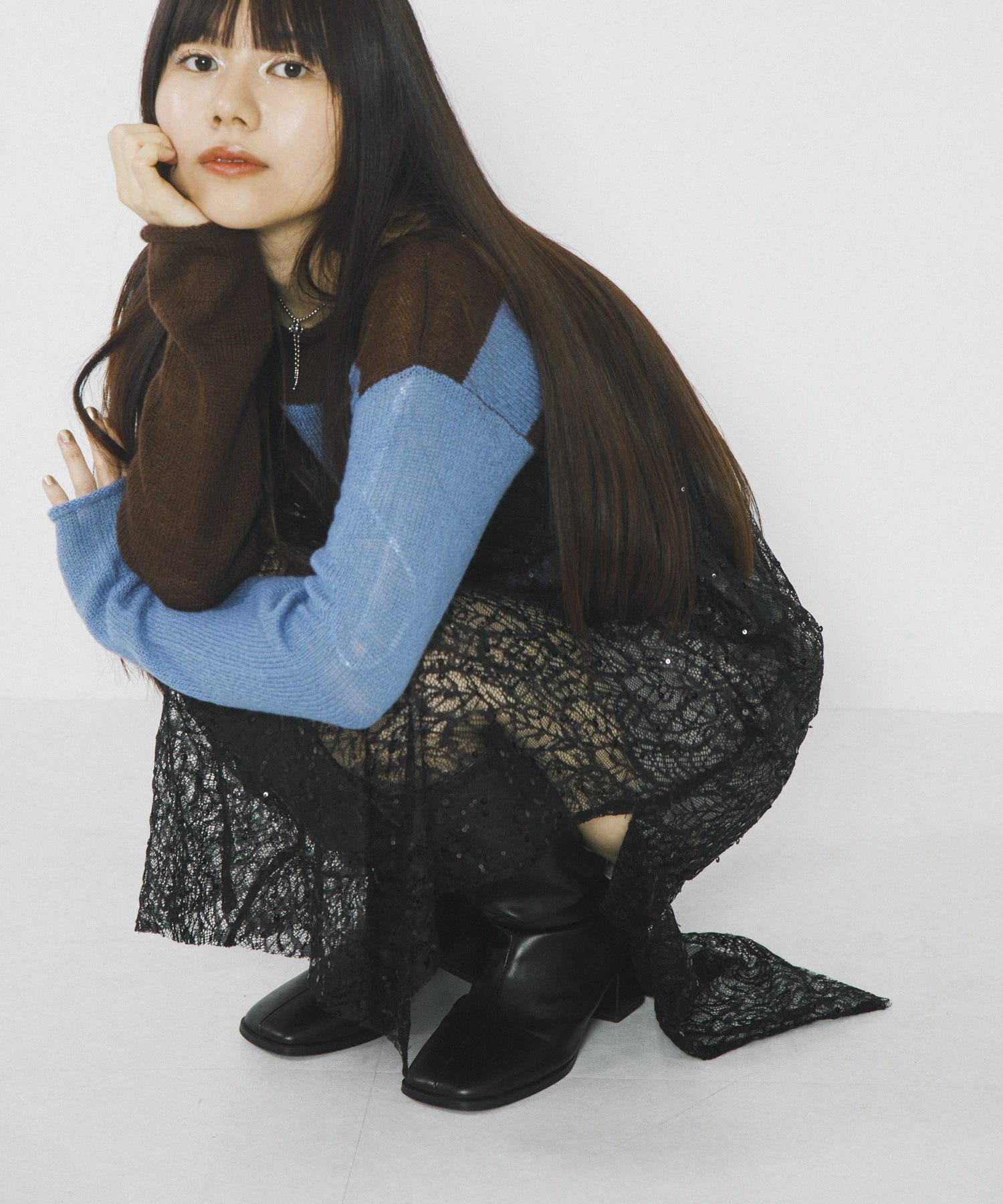身長：156cm サイズ：one