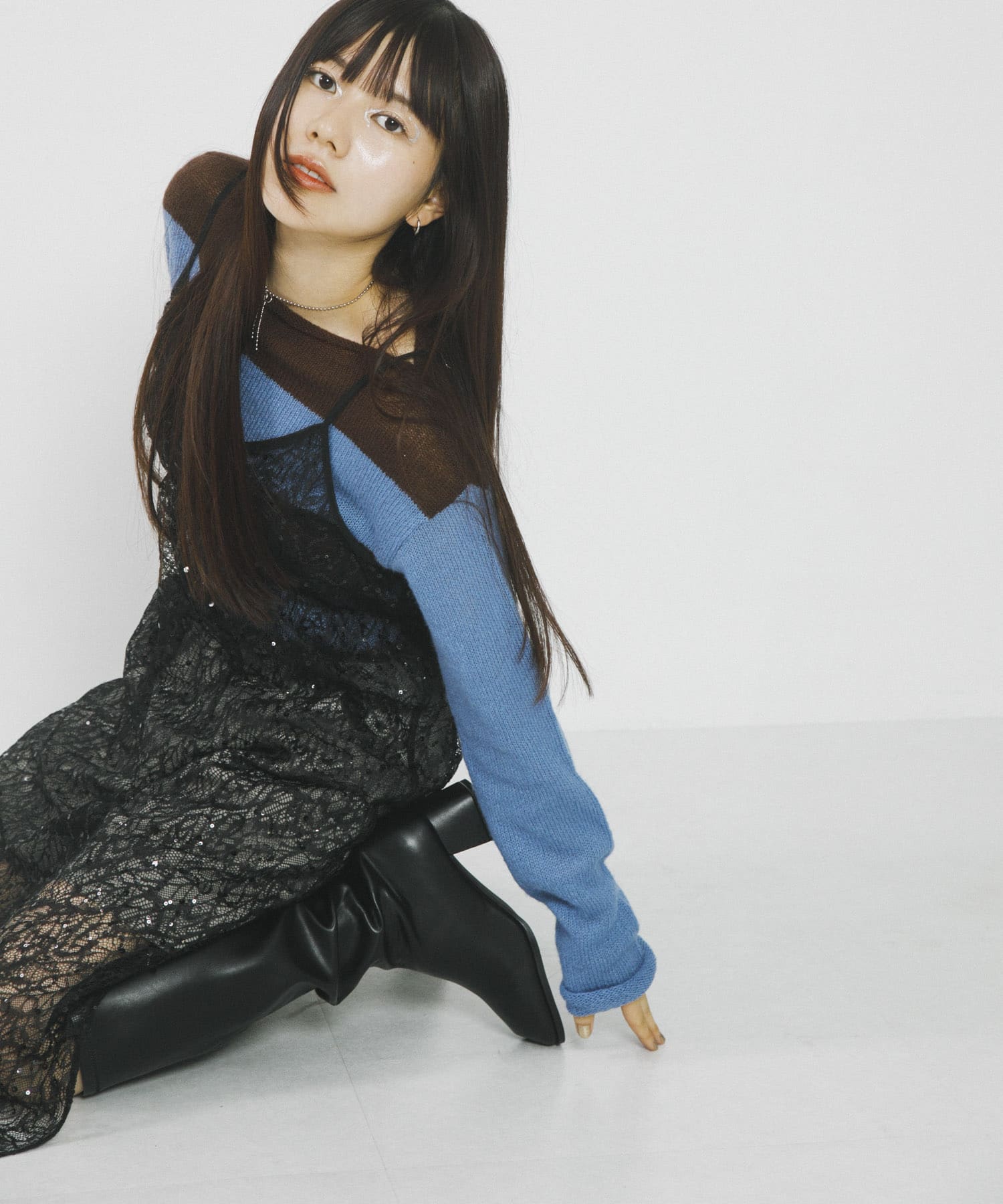 身長：156cm サイズ：one