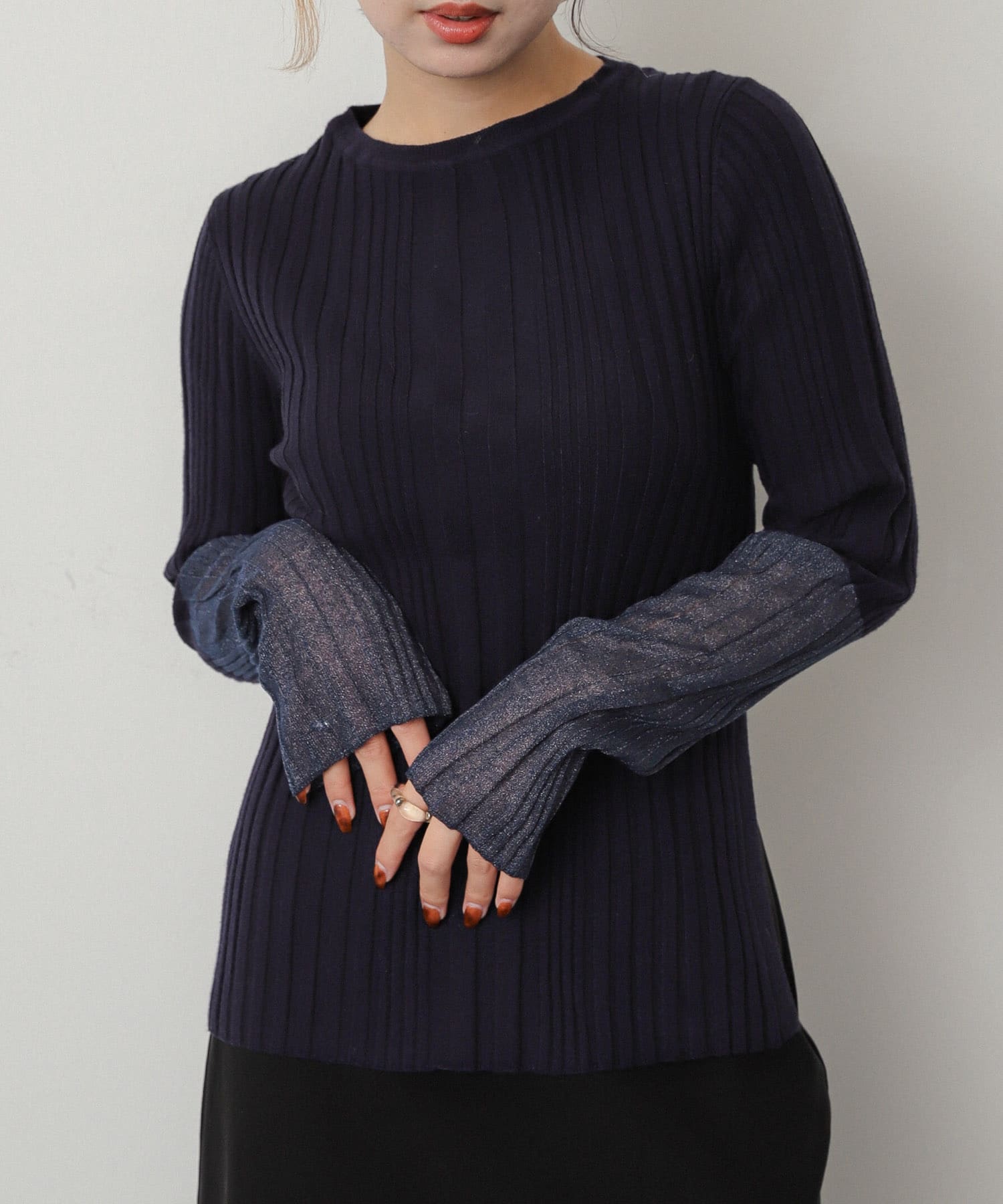 身長：158cm サイズ：one