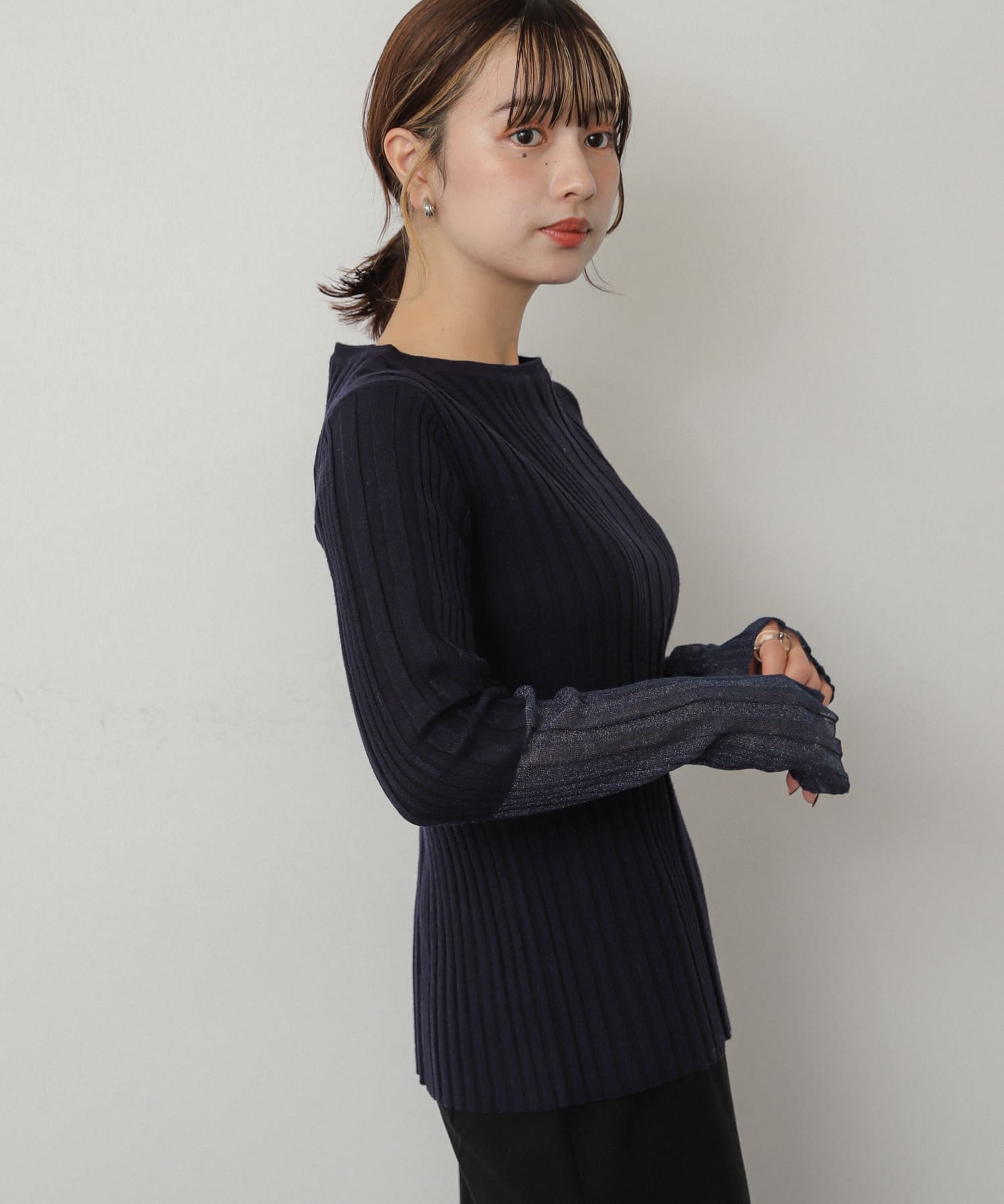 身長：158cm サイズ：one