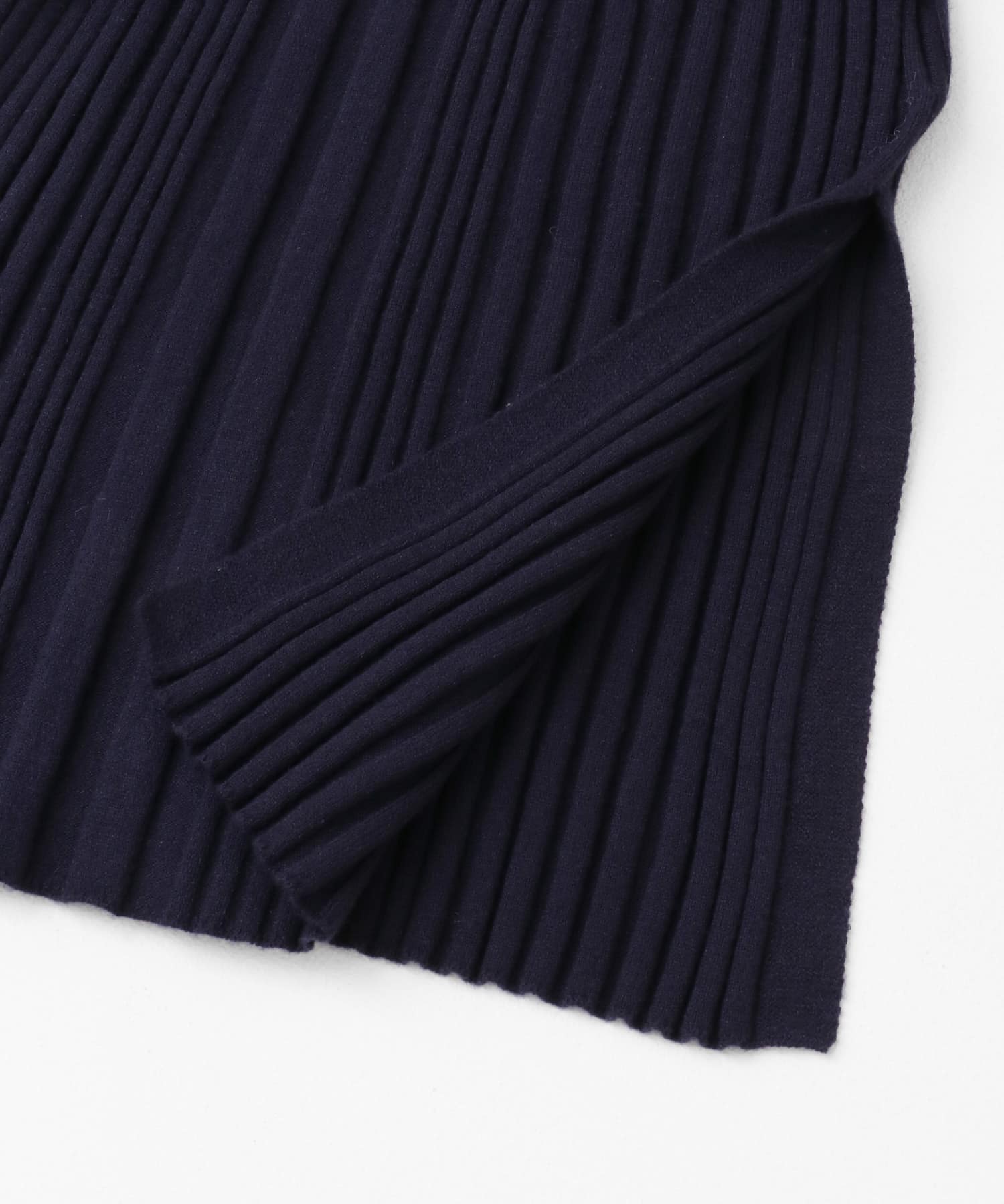 ボートネックシアースリーブリブセーター NAVY one