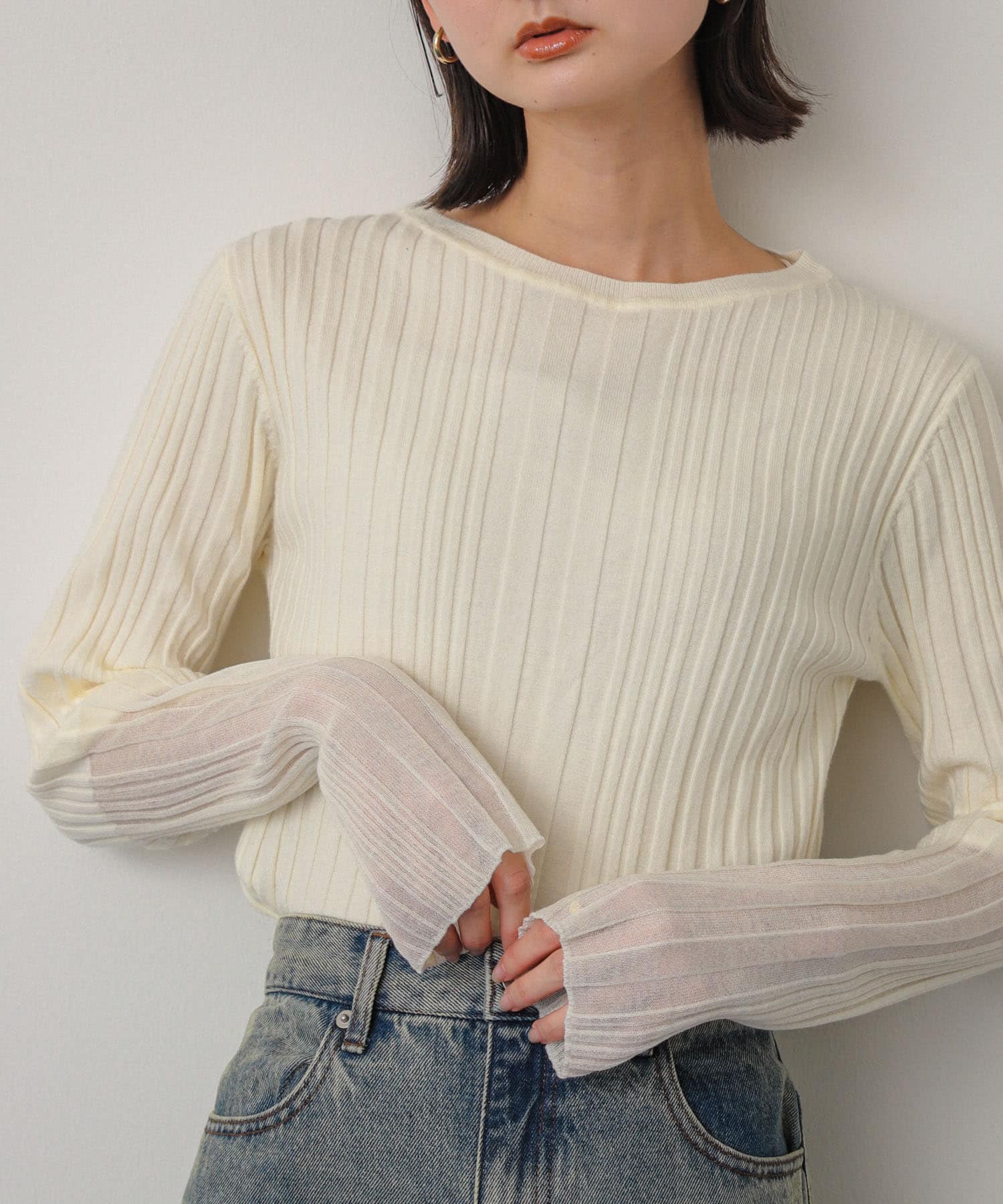 身長：169cm サイズ：one