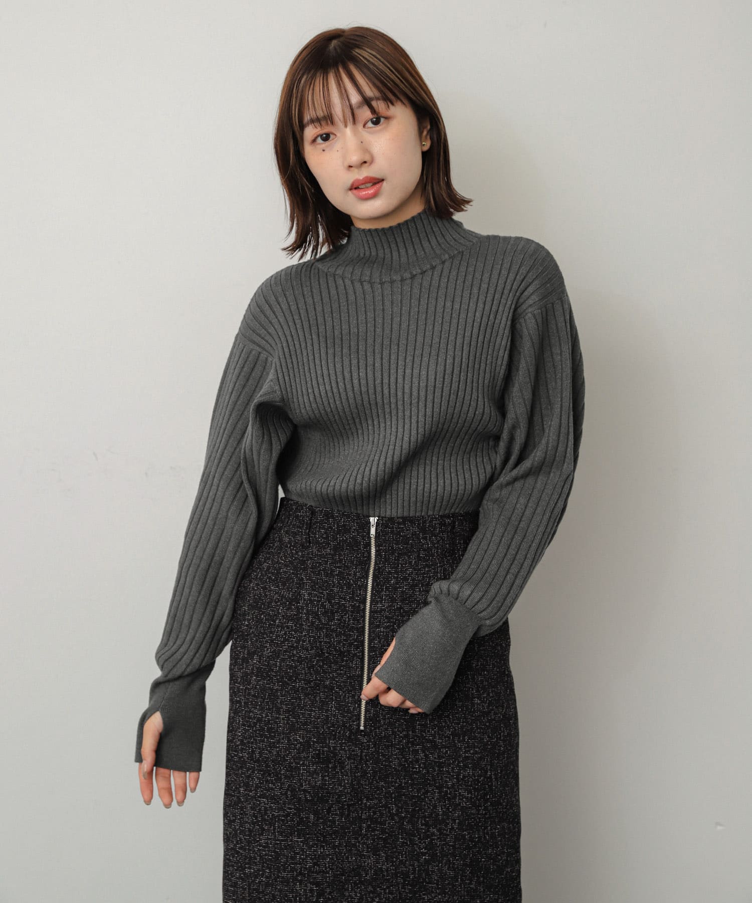 身長：158cm サイズ：one