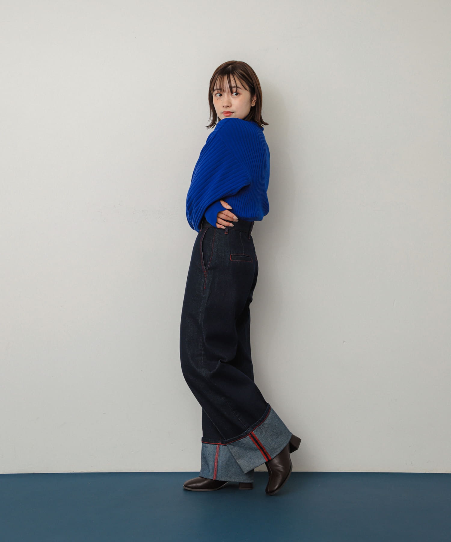 身長：158cm サイズ：one