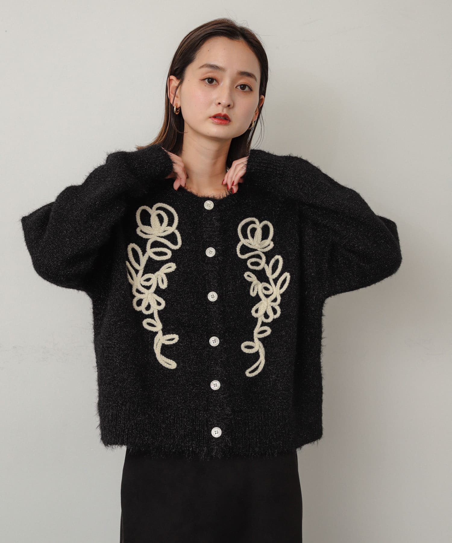 身長：169cm サイズ：one