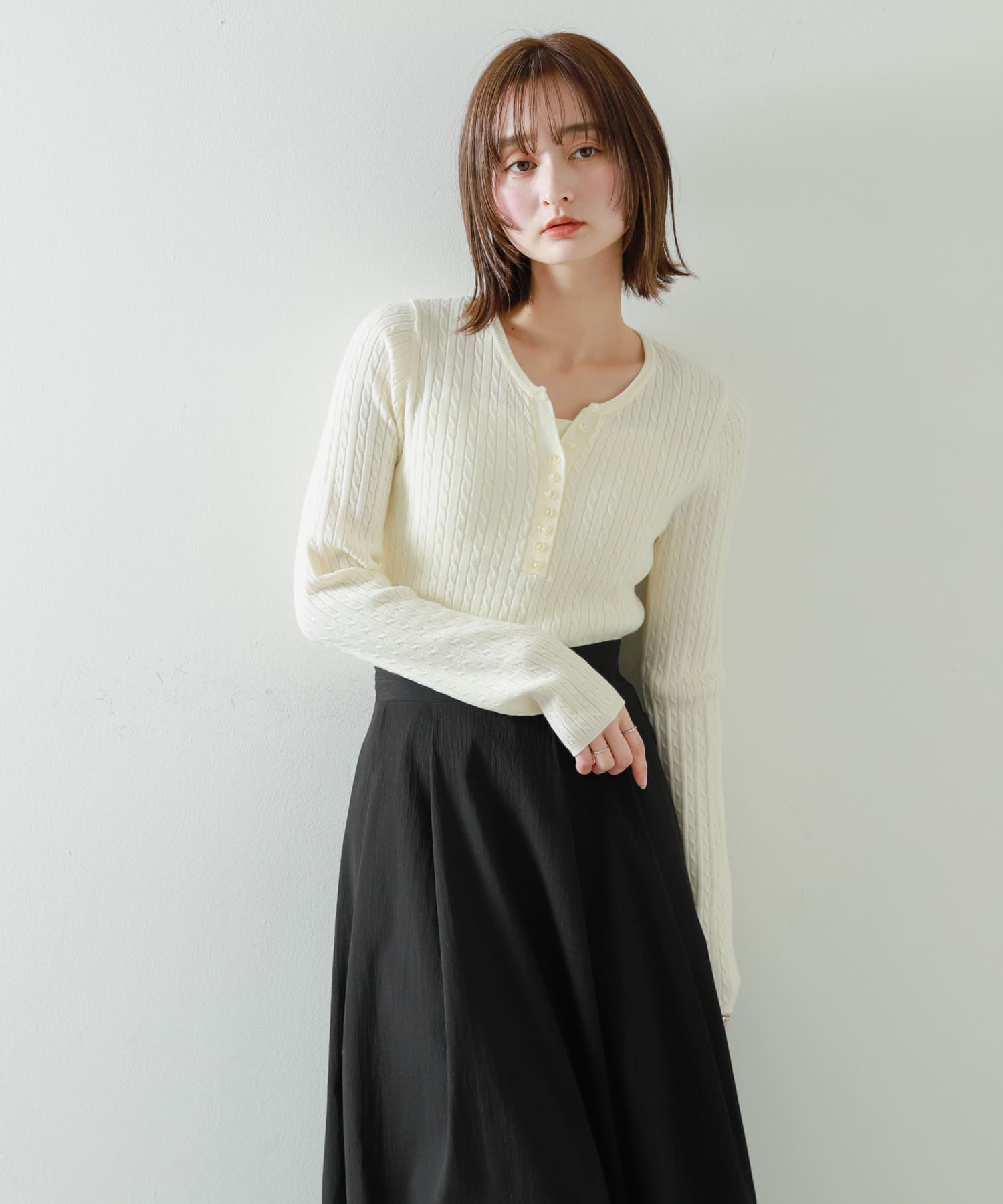 身長：169cm サイズ：one