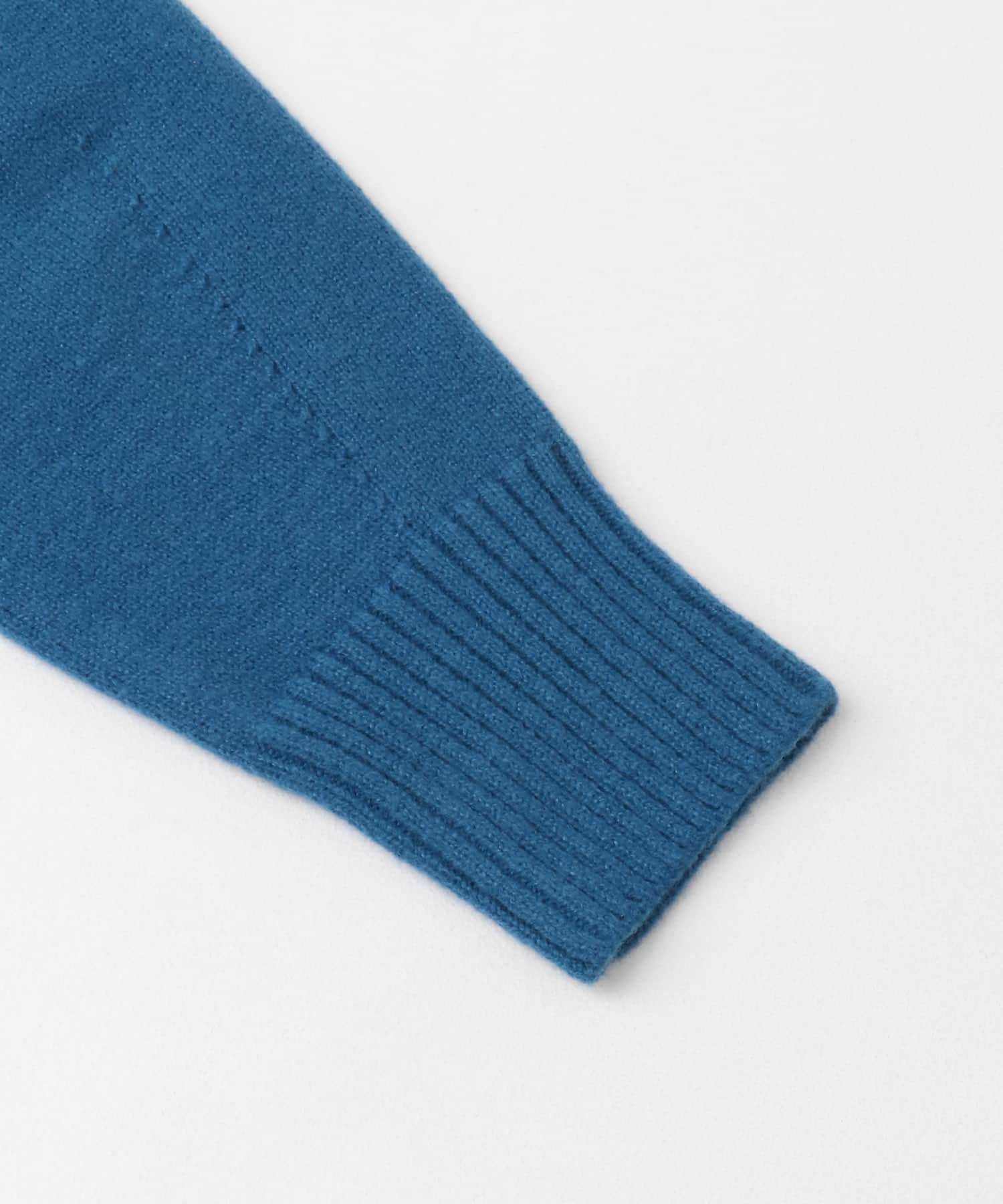 『WEB/一部店舗限定カラー』2WAYタートルネックルーズセーター BLUE one