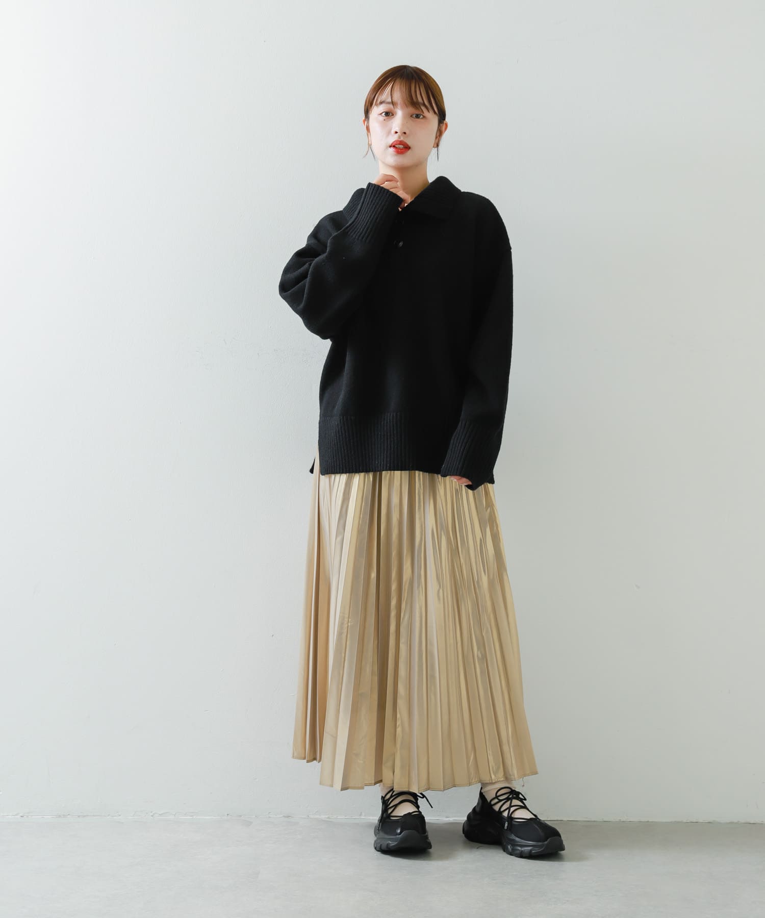 身長：158cm サイズ：one