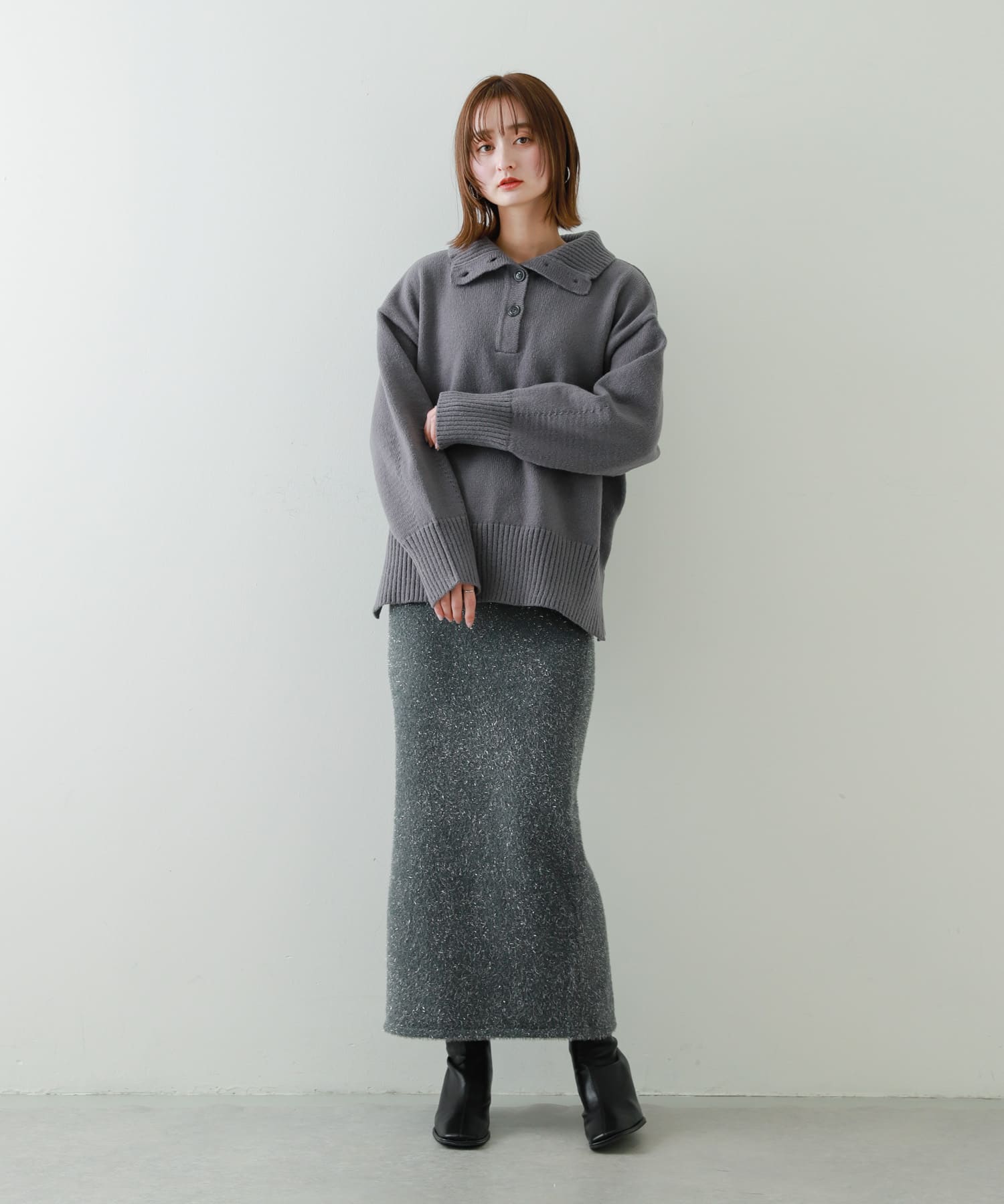 身長：169cm サイズ：one