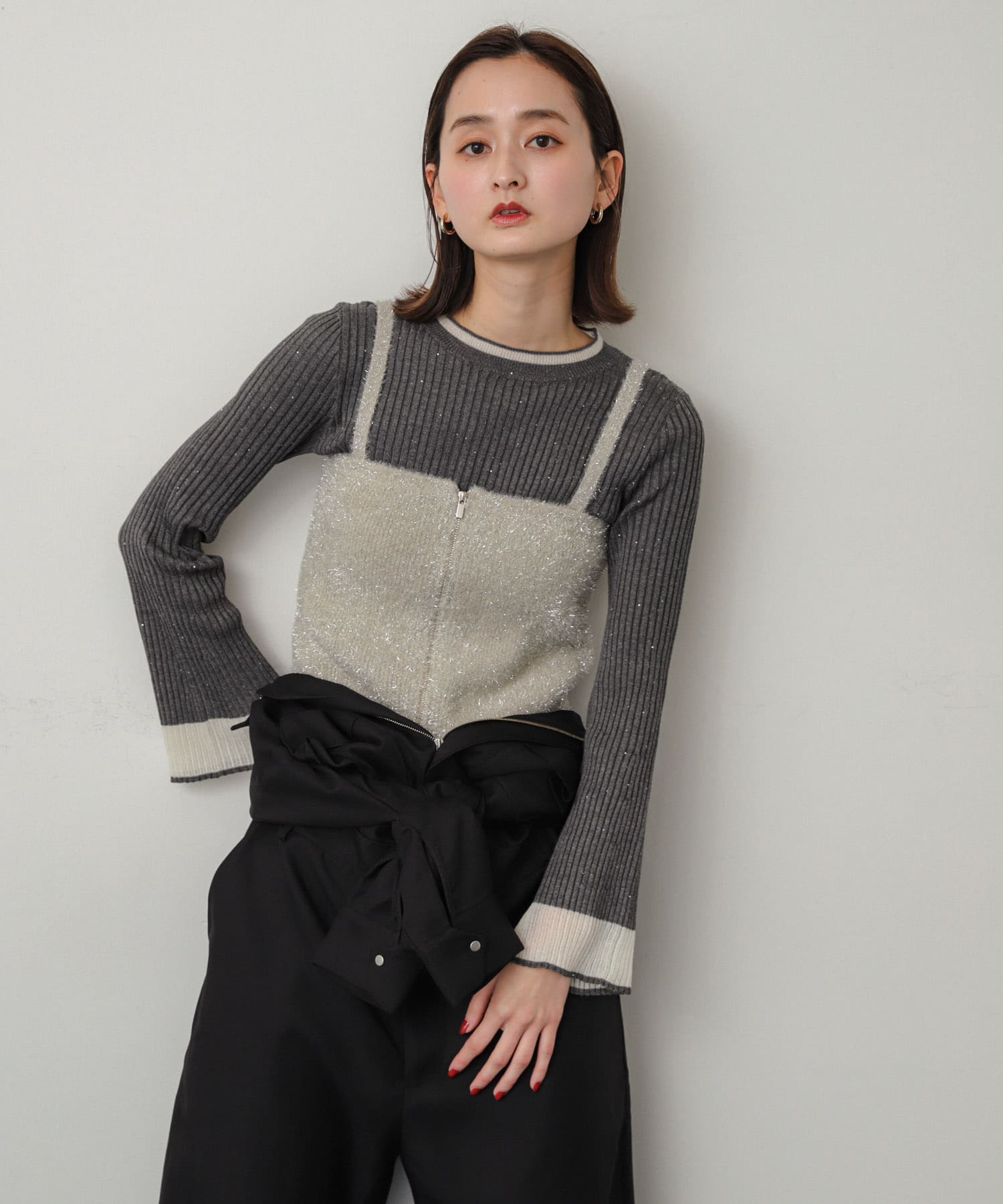 身長：169cm サイズ：one