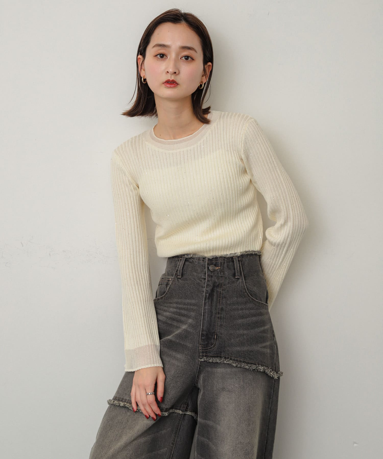 身長：169cm サイズ：one