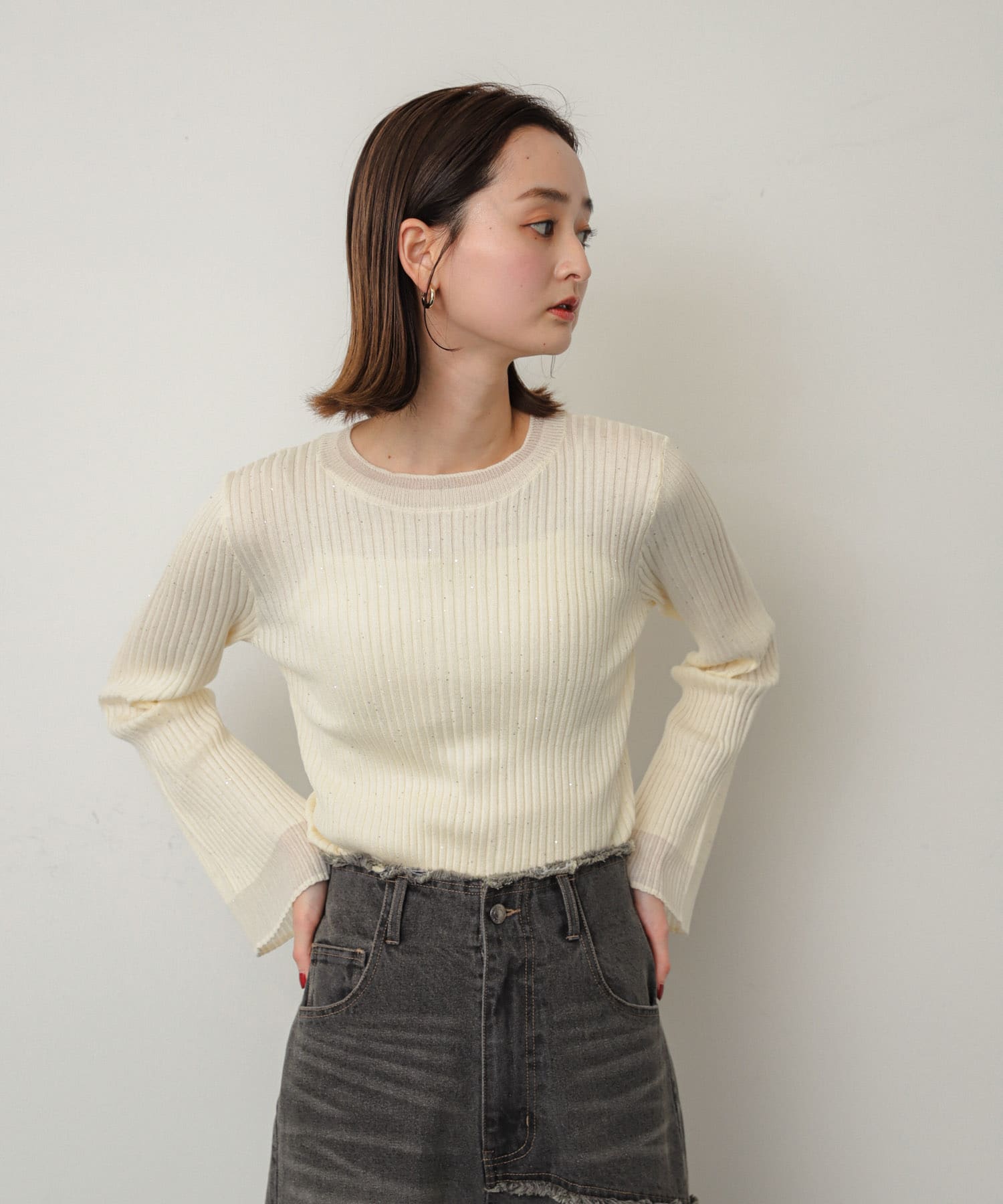 身長：169cm サイズ：one
