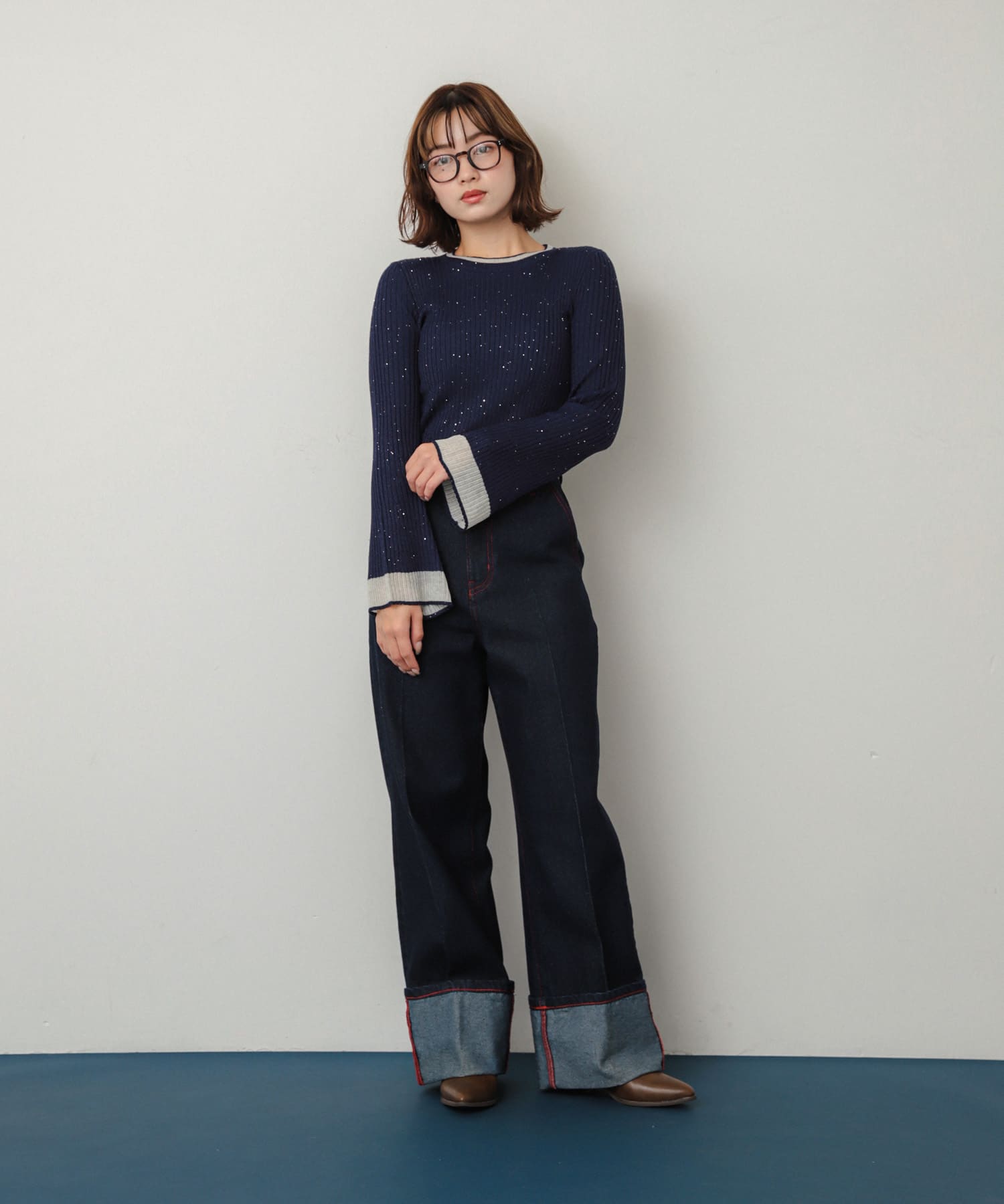身長：158cm サイズ：one