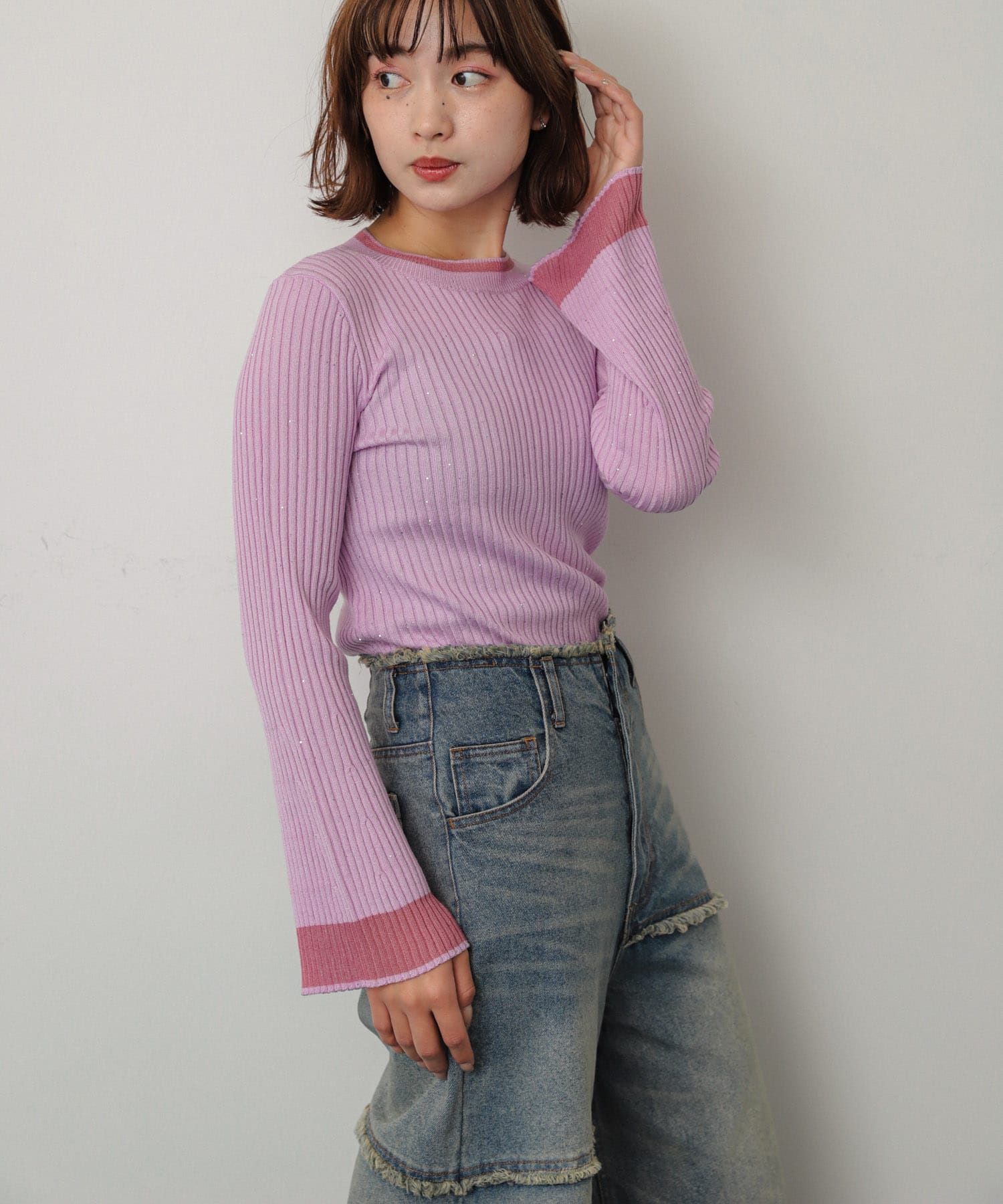 身長：158cm サイズ：one