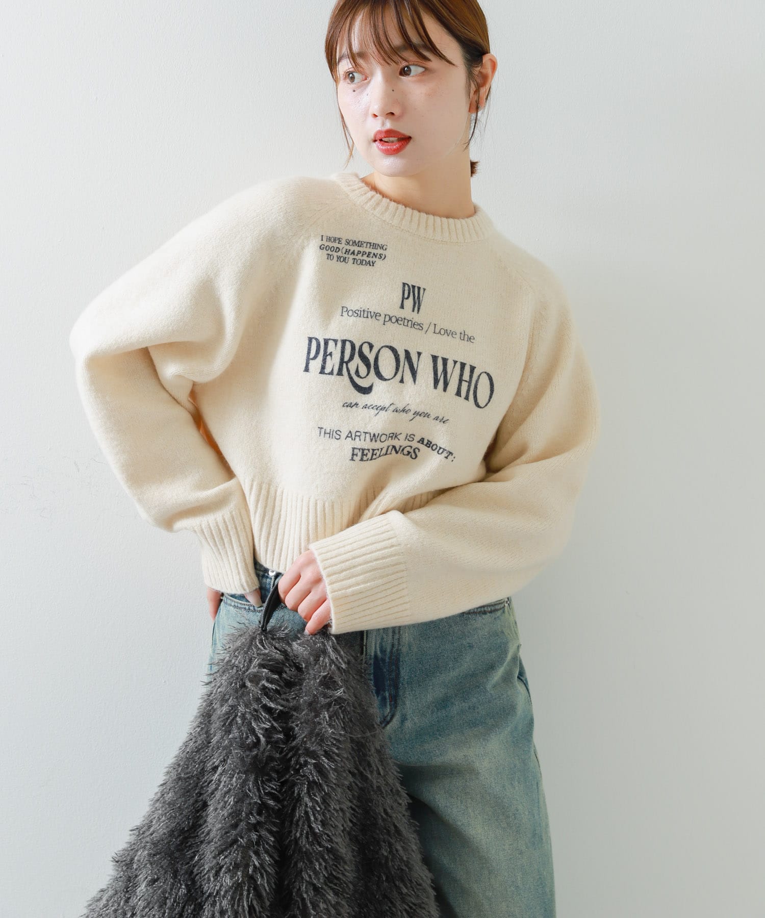 身長：158cm サイズ：one