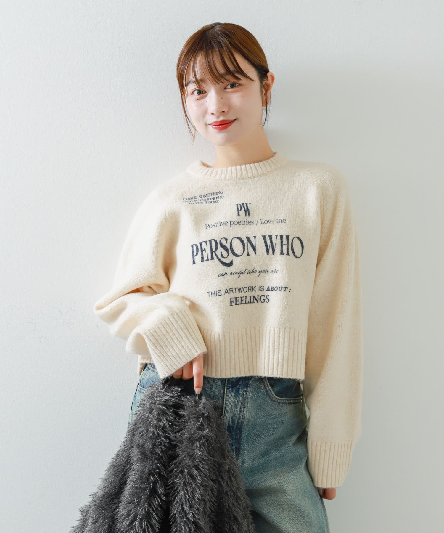 身長：158cm サイズ：one