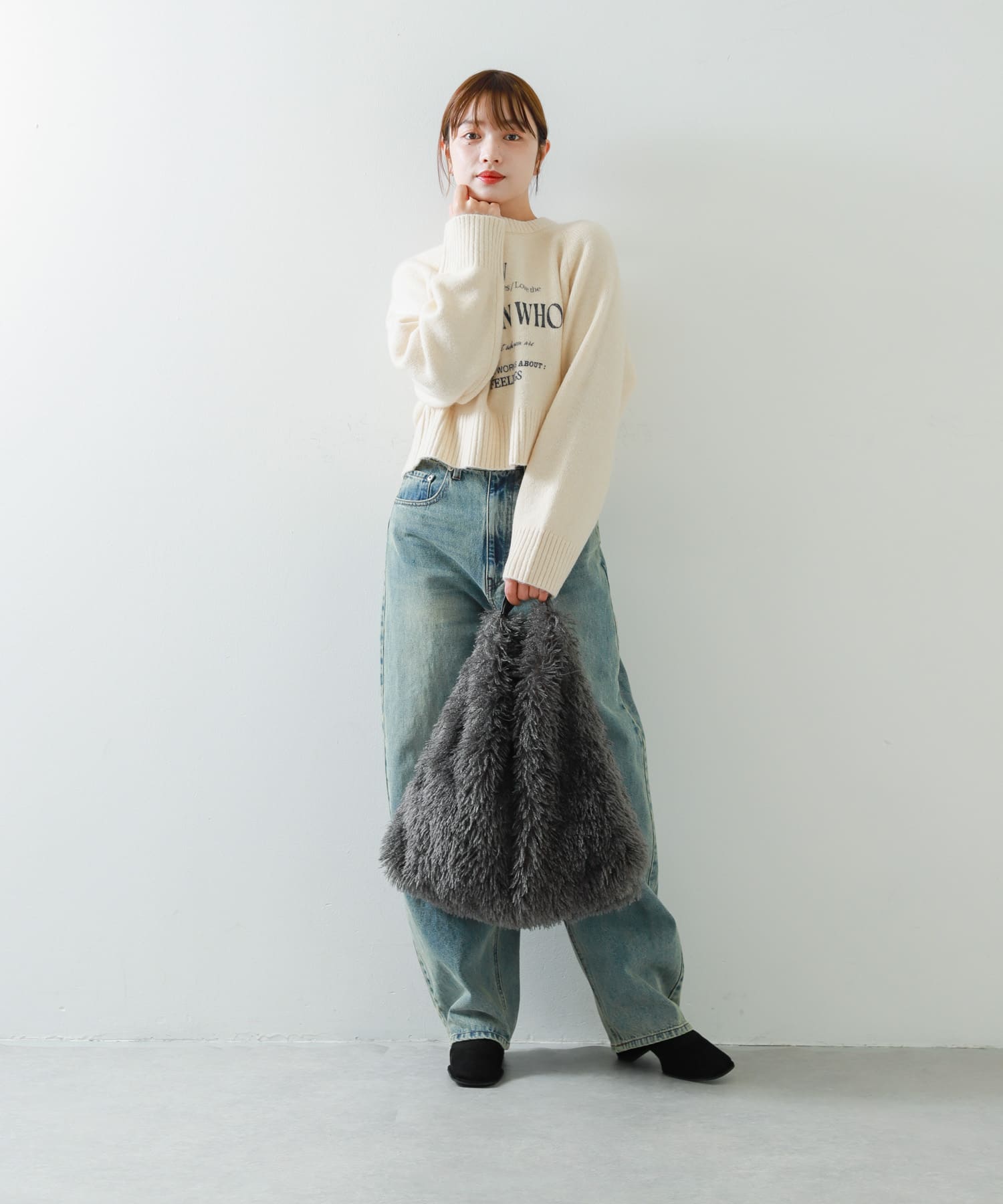 身長：158cm サイズ：one